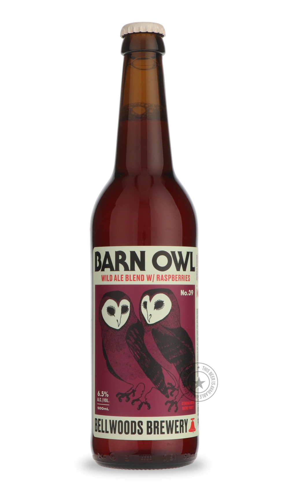 Bellwoods- Barn Owl (No. 39)-Sour / Wild & Fruity- Only @ Beer Republic - The best online beer store for American & Canadian craft beer - Buy beer online from the USA and Canada - Bier online kopen - Amerikaans bier kopen - Craft beer store - Craft beer kopen - Amerikanisch bier kaufen - Bier online kaufen - Acheter biere online - IPA - Stout - Porter - New England IPA - Hazy IPA - Imperial Stout - Barrel Aged - Barrel Aged Imperial Stout - Brown - Dark beer - Blond - Blonde - Pilsner - Lager - Wheat - Weiz