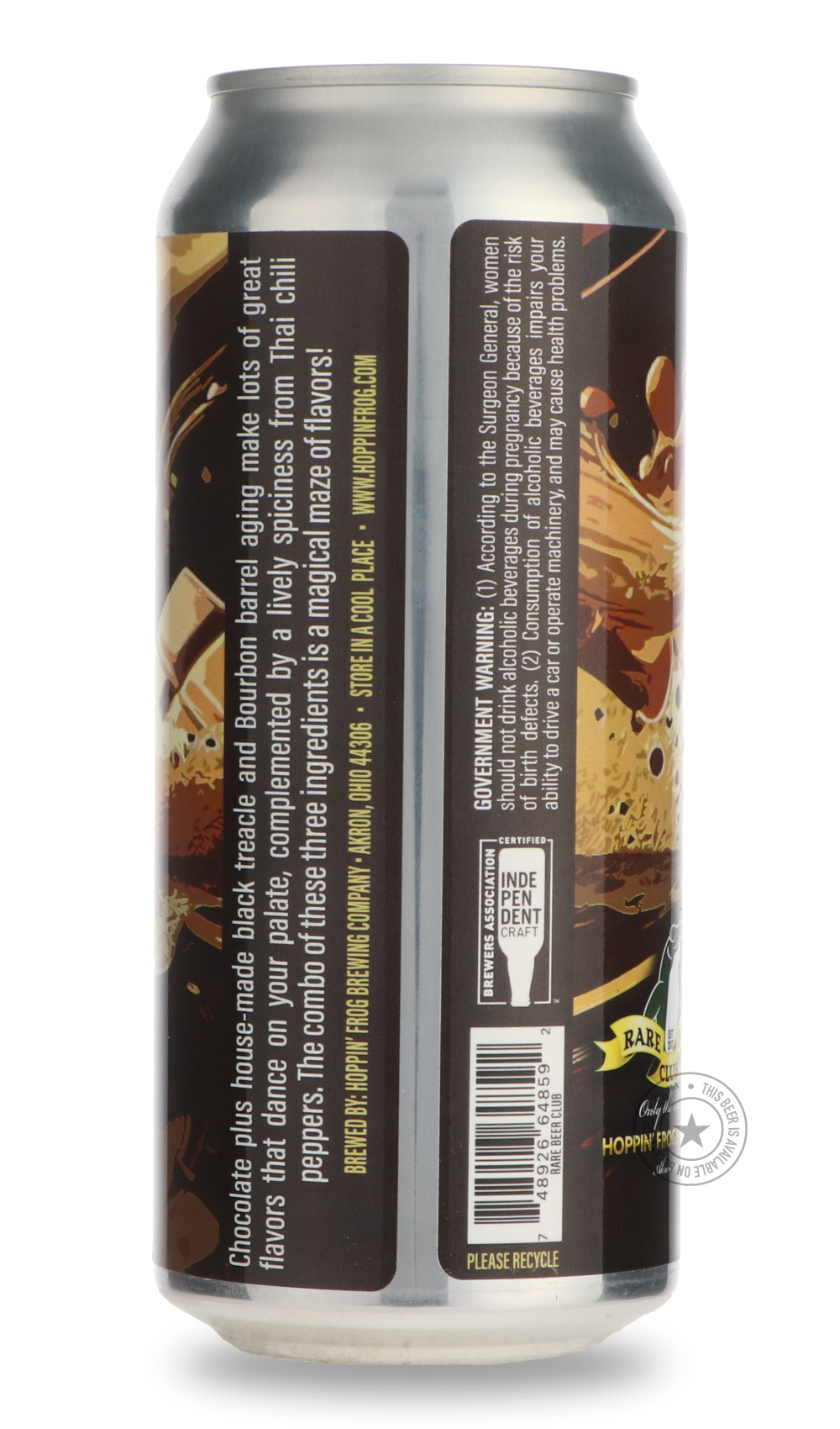 Hoppin' Frog- Barrel-Aged Bite of the Cake Spicy Chocolate Cake Stout-Stout & Porter- Only @ Beer Republic - The best online beer store for American & Canadian craft beer - Buy beer online from the USA and Canada - Bier online kopen - Amerikaans bier kopen - Craft beer store - Craft beer kopen - Amerikanisch bier kaufen - Bier online kaufen - Acheter biere online - IPA - Stout - Porter - New England IPA - Hazy IPA - Imperial Stout - Barrel Aged - Barrel Aged Imperial Stout - Brown - Dark beer - Blond - Blon