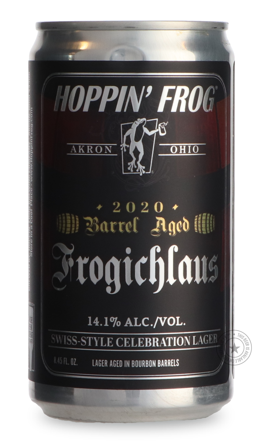 Hoppin' Frog- Barrel Aged Frogichlaus Swiss-Style Celebration-Brown & Dark- Only @ Beer Republic - The best online beer store for American & Canadian craft beer - Buy beer online from the USA and Canada - Bier online kopen - Amerikaans bier kopen - Craft beer store - Craft beer kopen - Amerikanisch bier kaufen - Bier online kaufen - Acheter biere online - IPA - Stout - Porter - New England IPA - Hazy IPA - Imperial Stout - Barrel Aged - Barrel Aged Imperial Stout - Brown - Dark beer - Blond - Blonde - Pilsn
