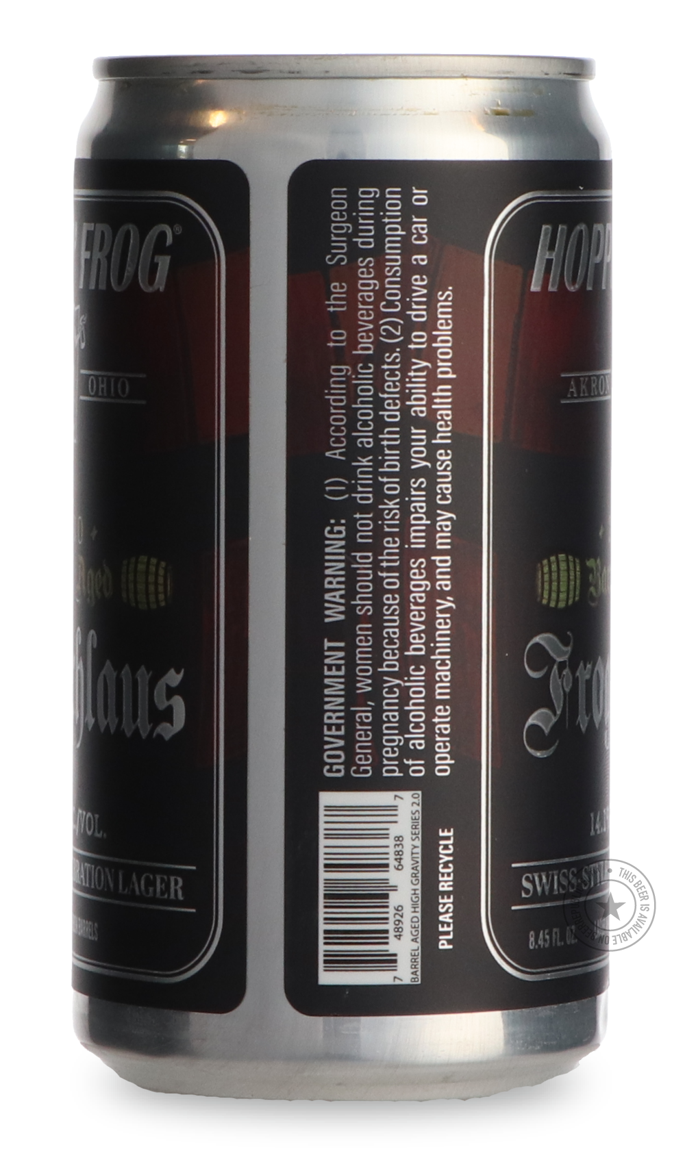 Hoppin' Frog- Barrel Aged Frogichlaus Swiss-Style Celebration-Brown & Dark- Only @ Beer Republic - The best online beer store for American & Canadian craft beer - Buy beer online from the USA and Canada - Bier online kopen - Amerikaans bier kopen - Craft beer store - Craft beer kopen - Amerikanisch bier kaufen - Bier online kaufen - Acheter biere online - IPA - Stout - Porter - New England IPA - Hazy IPA - Imperial Stout - Barrel Aged - Barrel Aged Imperial Stout - Brown - Dark beer - Blond - Blonde - Pilsn