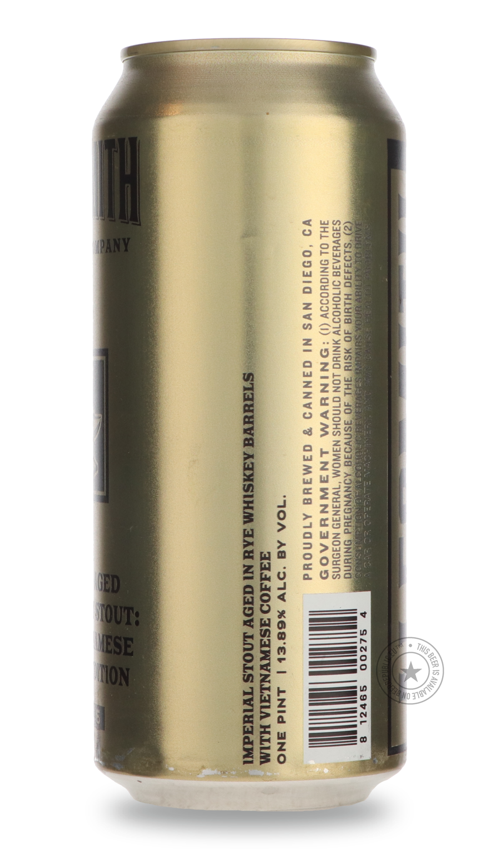 -AleSmith- Barrel-Aged Speedway Stout: Rye Vietnamese Coffee Edition-Stout & Porter- Only @ Beer Republic - The best online beer store for American & Canadian craft beer - Buy beer online from the USA and Canada - Bier online kopen - Amerikaans bier kopen - Craft beer store - Craft beer kopen - Amerikanisch bier kaufen - Bier online kaufen - Acheter biere online - IPA - Stout - Porter - New England IPA - Hazy IPA - Imperial Stout - Barrel Aged - Barrel Aged Imperial Stout - Brown - Dark beer - Blond - Blond
