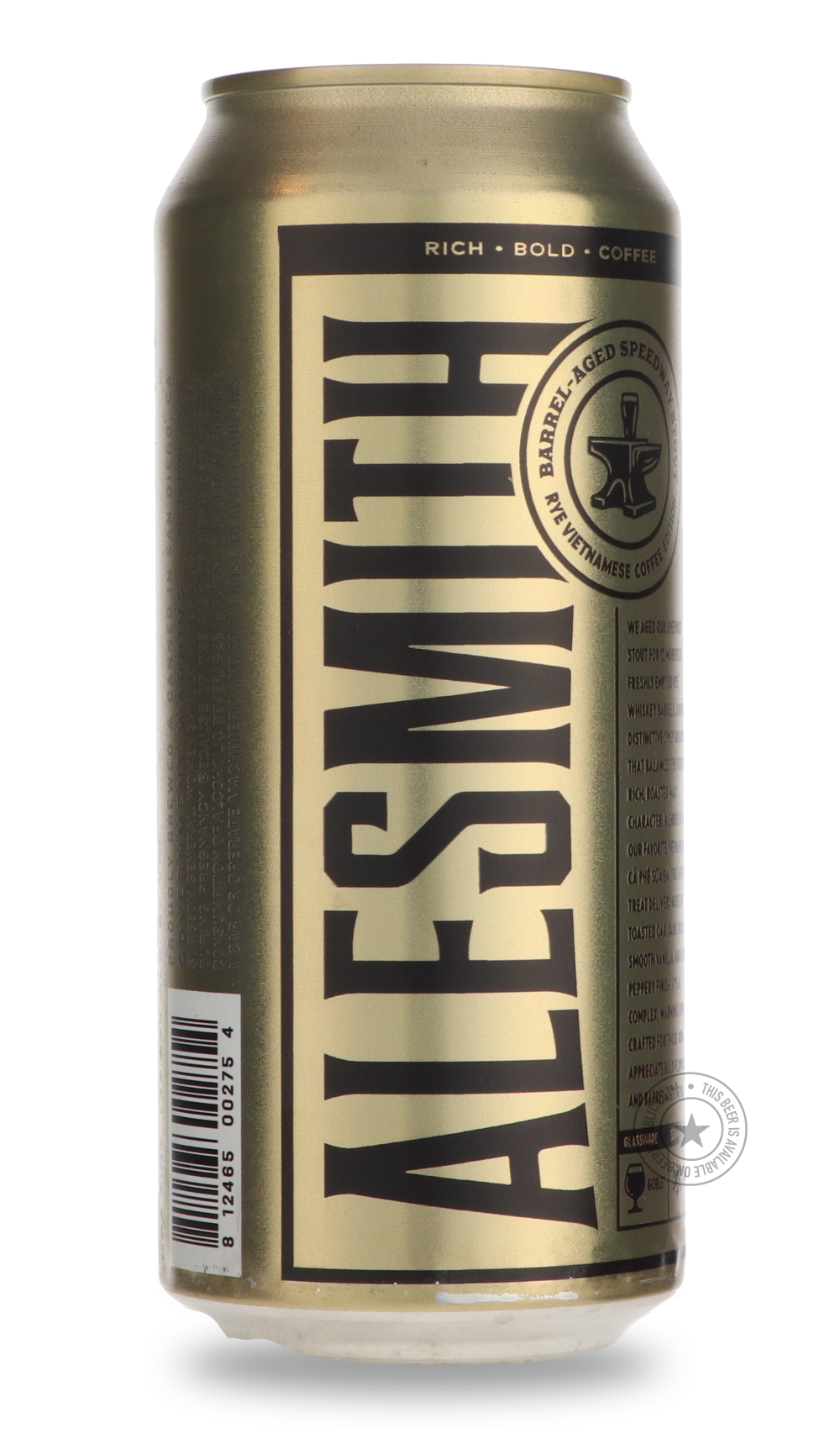 -AleSmith- Barrel-Aged Speedway Stout: Rye Vietnamese Coffee Edition-Stout & Porter- Only @ Beer Republic - The best online beer store for American & Canadian craft beer - Buy beer online from the USA and Canada - Bier online kopen - Amerikaans bier kopen - Craft beer store - Craft beer kopen - Amerikanisch bier kaufen - Bier online kaufen - Acheter biere online - IPA - Stout - Porter - New England IPA - Hazy IPA - Imperial Stout - Barrel Aged - Barrel Aged Imperial Stout - Brown - Dark beer - Blond - Blond