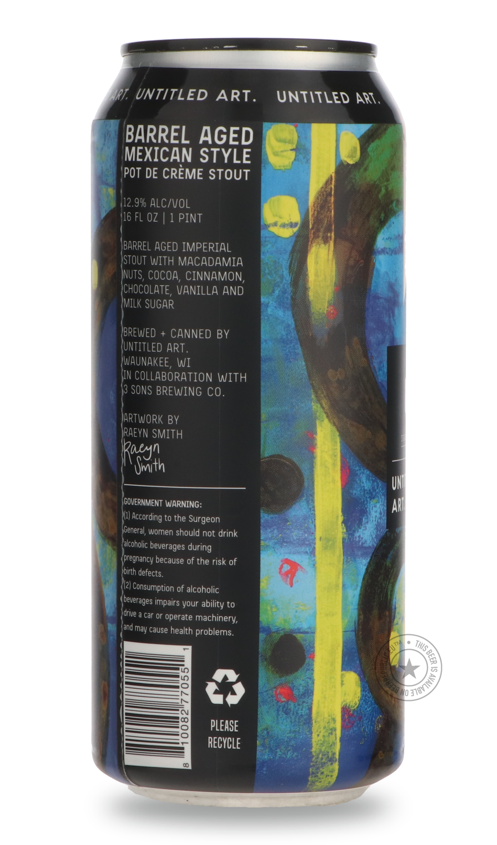 Barrel Aged Mexican Style Pot De Crème Stout / 3 Sons