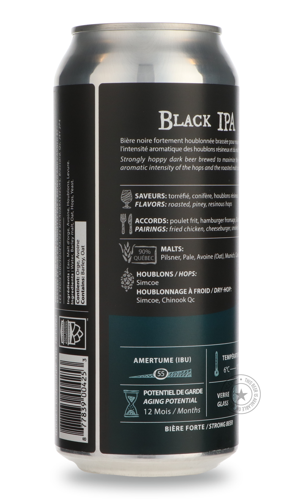 -Les Trois Mousquetaires- Black IPA-IPA- Only @ Beer Republic - The best online beer store for American & Canadian craft beer - Buy beer online from the USA and Canada - Bier online kopen - Amerikaans bier kopen - Craft beer store - Craft beer kopen - Amerikanisch bier kaufen - Bier online kaufen - Acheter biere online - IPA - Stout - Porter - New England IPA - Hazy IPA - Imperial Stout - Barrel Aged - Barrel Aged Imperial Stout - Brown - Dark beer - Blond - Blonde - Pilsner - Lager - Wheat - Weizen - Amber