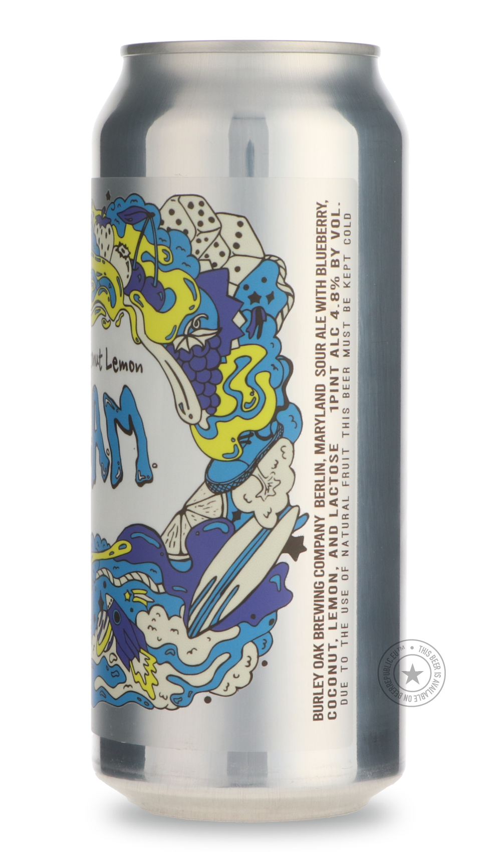 -Burley Oak- Blueberry Coconut Lemon J.R.E.A.M.-Sour / Wild & Fruity- Only @ Beer Republic - The best online beer store for American & Canadian craft beer - Buy beer online from the USA and Canada - Bier online kopen - Amerikaans bier kopen - Craft beer store - Craft beer kopen - Amerikanisch bier kaufen - Bier online kaufen - Acheter biere online - IPA - Stout - Porter - New England IPA - Hazy IPA - Imperial Stout - Barrel Aged - Barrel Aged Imperial Stout - Brown - Dark beer - Blond - Blonde - Pilsner - L