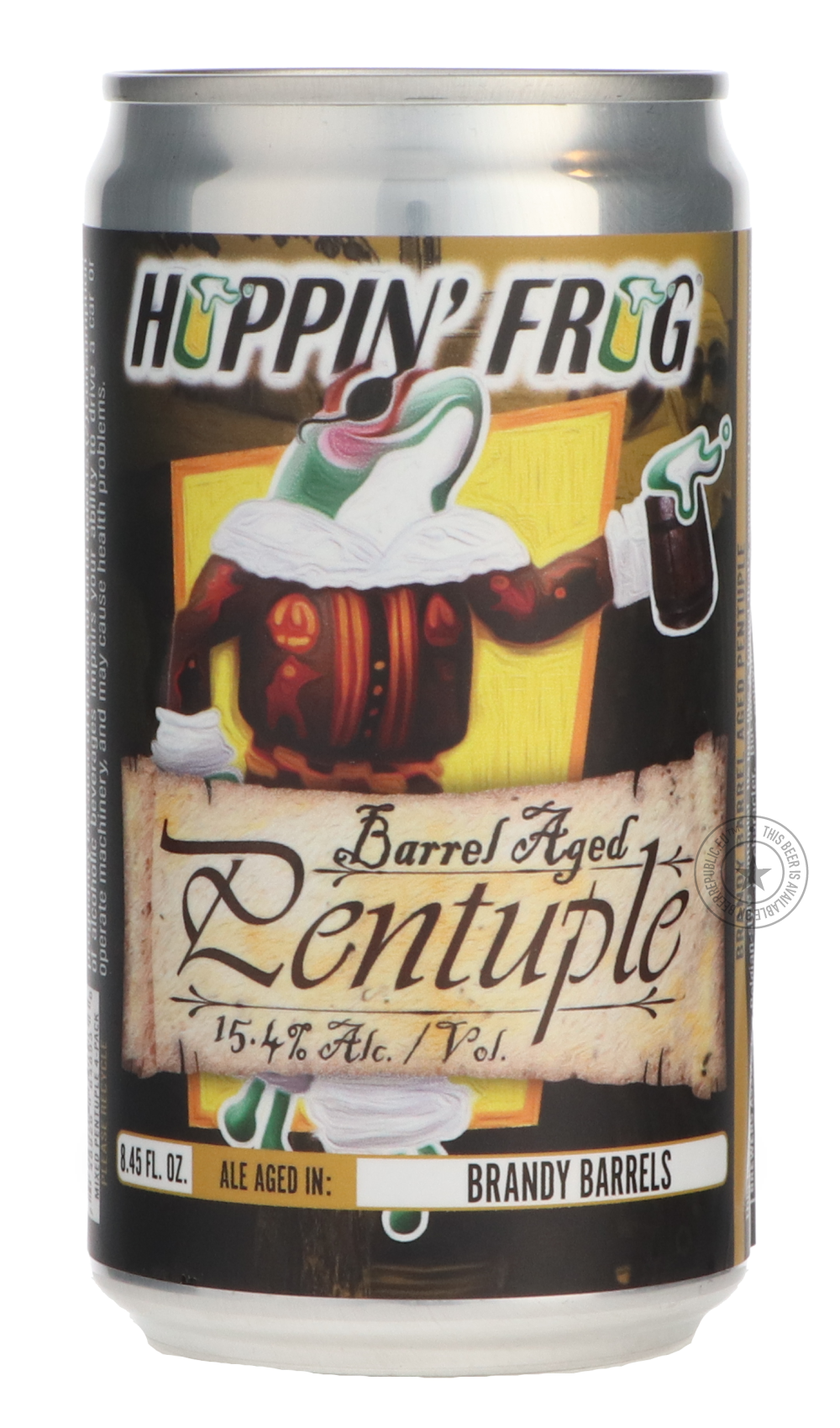 -Hoppin' Frog- Brandy Barrel-Aged Pentuple-Pale- Only @ Beer Republic - The best online beer store for American & Canadian craft beer - Buy beer online from the USA and Canada - Bier online kopen - Amerikaans bier kopen - Craft beer store - Craft beer kopen - Amerikanisch bier kaufen - Bier online kaufen - Acheter biere online - IPA - Stout - Porter - New England IPA - Hazy IPA - Imperial Stout - Barrel Aged - Barrel Aged Imperial Stout - Brown - Dark beer - Blond - Blonde - Pilsner - Lager - Wheat - Weizen