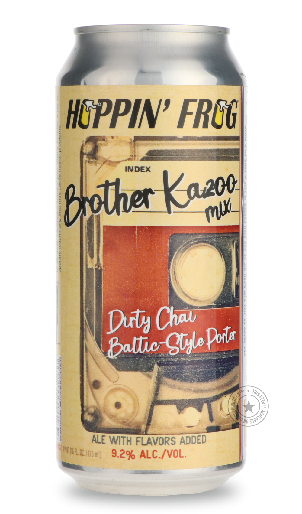 -Hoppin' Frog- Brother Kazoo Mix | Dirty Chai Baltic Porter-Stout & Porter- Only @ Beer Republic - The best online beer store for American & Canadian craft beer - Buy beer online from the USA and Canada - Bier online kopen - Amerikaans bier kopen - Craft beer store - Craft beer kopen - Amerikanisch bier kaufen - Bier online kaufen - Acheter biere online - IPA - Stout - Porter - New England IPA - Hazy IPA - Imperial Stout - Barrel Aged - Barrel Aged Imperial Stout - Brown - Dark beer - Blond - Blonde - Pilsn