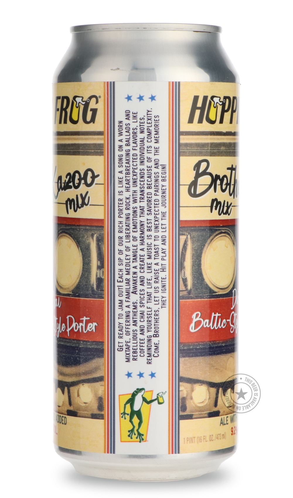 -Hoppin' Frog- Brother Kazoo Mix | Dirty Chai Baltic Porter-Stout & Porter- Only @ Beer Republic - The best online beer store for American & Canadian craft beer - Buy beer online from the USA and Canada - Bier online kopen - Amerikaans bier kopen - Craft beer store - Craft beer kopen - Amerikanisch bier kaufen - Bier online kaufen - Acheter biere online - IPA - Stout - Porter - New England IPA - Hazy IPA - Imperial Stout - Barrel Aged - Barrel Aged Imperial Stout - Brown - Dark beer - Blond - Blonde - Pilsn