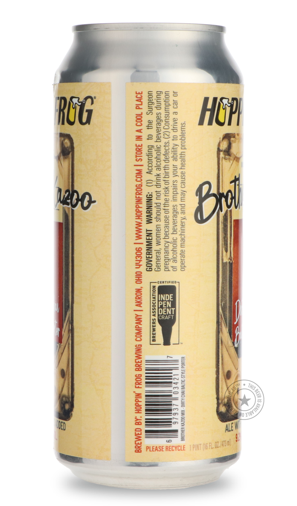 -Hoppin' Frog- Brother Kazoo Mix | Dirty Chai Baltic Porter-Stout & Porter- Only @ Beer Republic - The best online beer store for American & Canadian craft beer - Buy beer online from the USA and Canada - Bier online kopen - Amerikaans bier kopen - Craft beer store - Craft beer kopen - Amerikanisch bier kaufen - Bier online kaufen - Acheter biere online - IPA - Stout - Porter - New England IPA - Hazy IPA - Imperial Stout - Barrel Aged - Barrel Aged Imperial Stout - Brown - Dark beer - Blond - Blonde - Pilsn