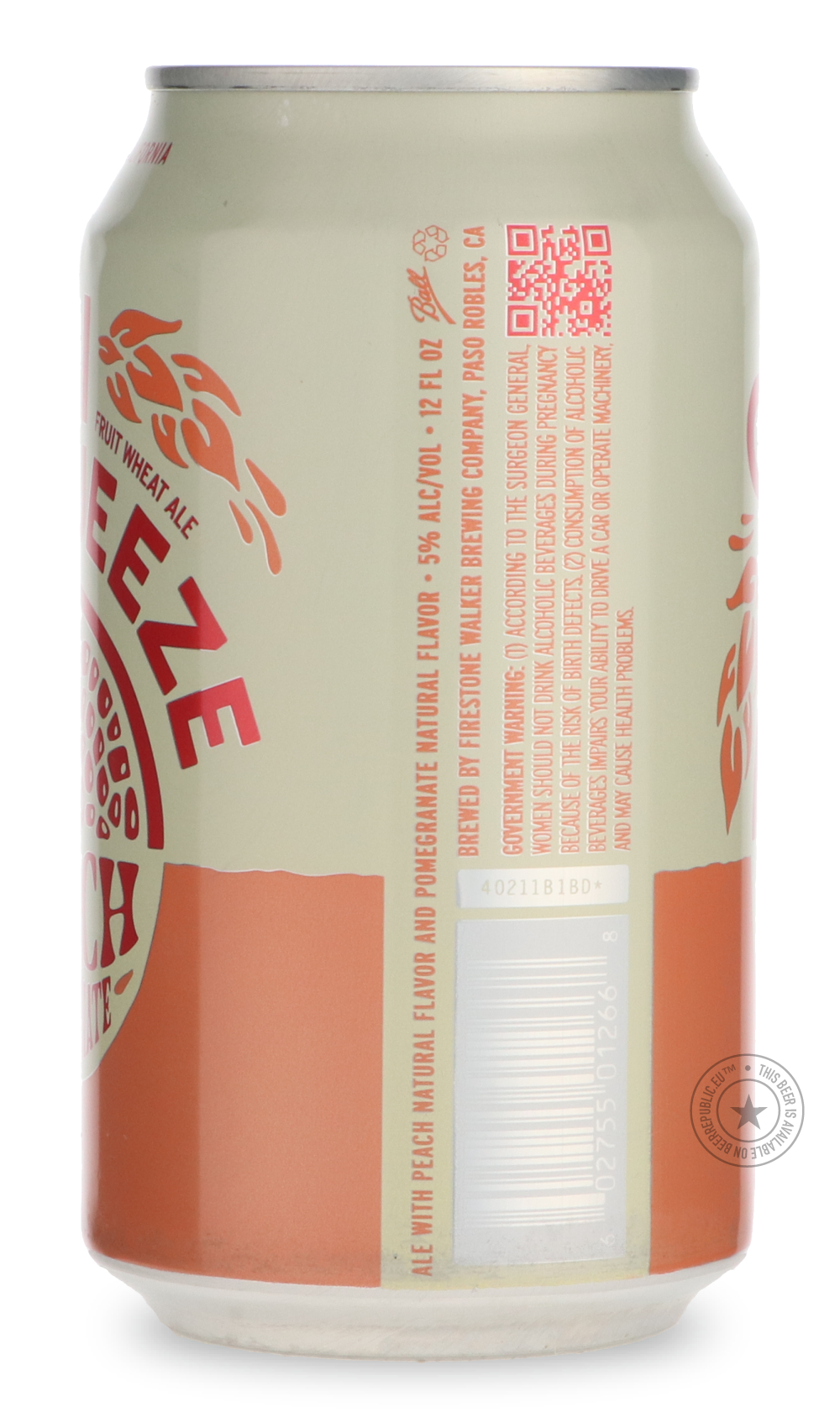 -Firestone Walker- Cali Squeeze Peach Pomegranate-Pale- Only @ Beer Republic - The best online beer store for American & Canadian craft beer - Buy beer online from the USA and Canada - Bier online kopen - Amerikaans bier kopen - Craft beer store - Craft beer kopen - Amerikanisch bier kaufen - Bier online kaufen - Acheter biere online - IPA - Stout - Porter - New England IPA - Hazy IPA - Imperial Stout - Barrel Aged - Barrel Aged Imperial Stout - Brown - Dark beer - Blond - Blonde - Pilsner - Lager - Wheat -