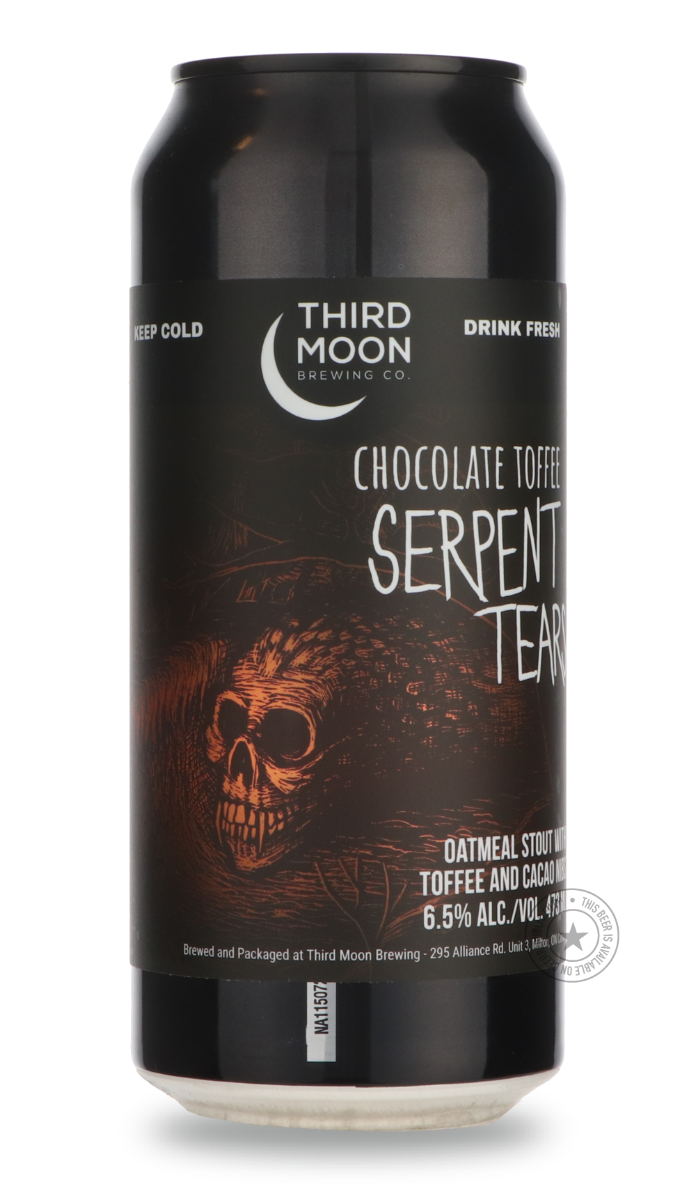 Third Moon- Chocolate Toffee Serpent Tears-Stout & Porter- Only @ Beer Republic - The best online beer store for American & Canadian craft beer - Buy beer online from the USA and Canada - Bier online kopen - Amerikaans bier kopen - Craft beer store - Craft beer kopen - Amerikanisch bier kaufen - Bier online kaufen - Acheter biere online - IPA - Stout - Porter - New England IPA - Hazy IPA - Imperial Stout - Barrel Aged - Barrel Aged Imperial Stout - Brown - Dark beer - Blond - Blonde - Pilsner - Lager - Whea