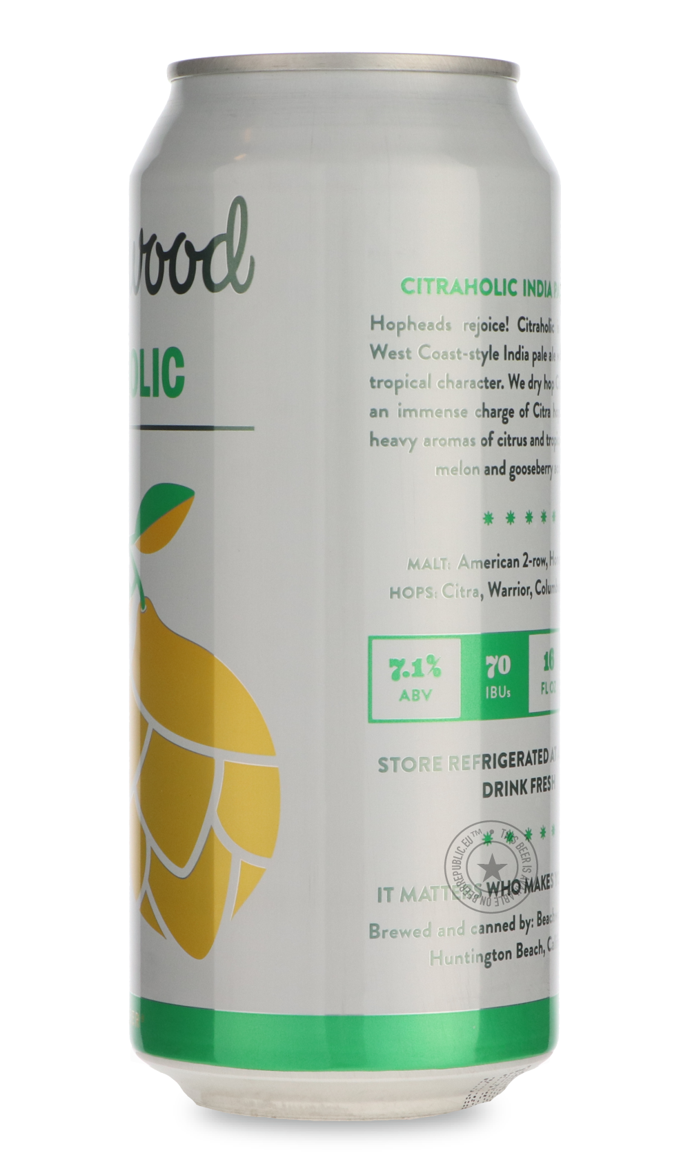 -Beachwood- Citraholic-IPA- Only @ Beer Republic - The best online beer store for American & Canadian craft beer - Buy beer online from the USA and Canada - Bier online kopen - Amerikaans bier kopen - Craft beer store - Craft beer kopen - Amerikanisch bier kaufen - Bier online kaufen - Acheter biere online - IPA - Stout - Porter - New England IPA - Hazy IPA - Imperial Stout - Barrel Aged - Barrel Aged Imperial Stout - Brown - Dark beer - Blond - Blonde - Pilsner - Lager - Wheat - Weizen - Amber - Barley Win