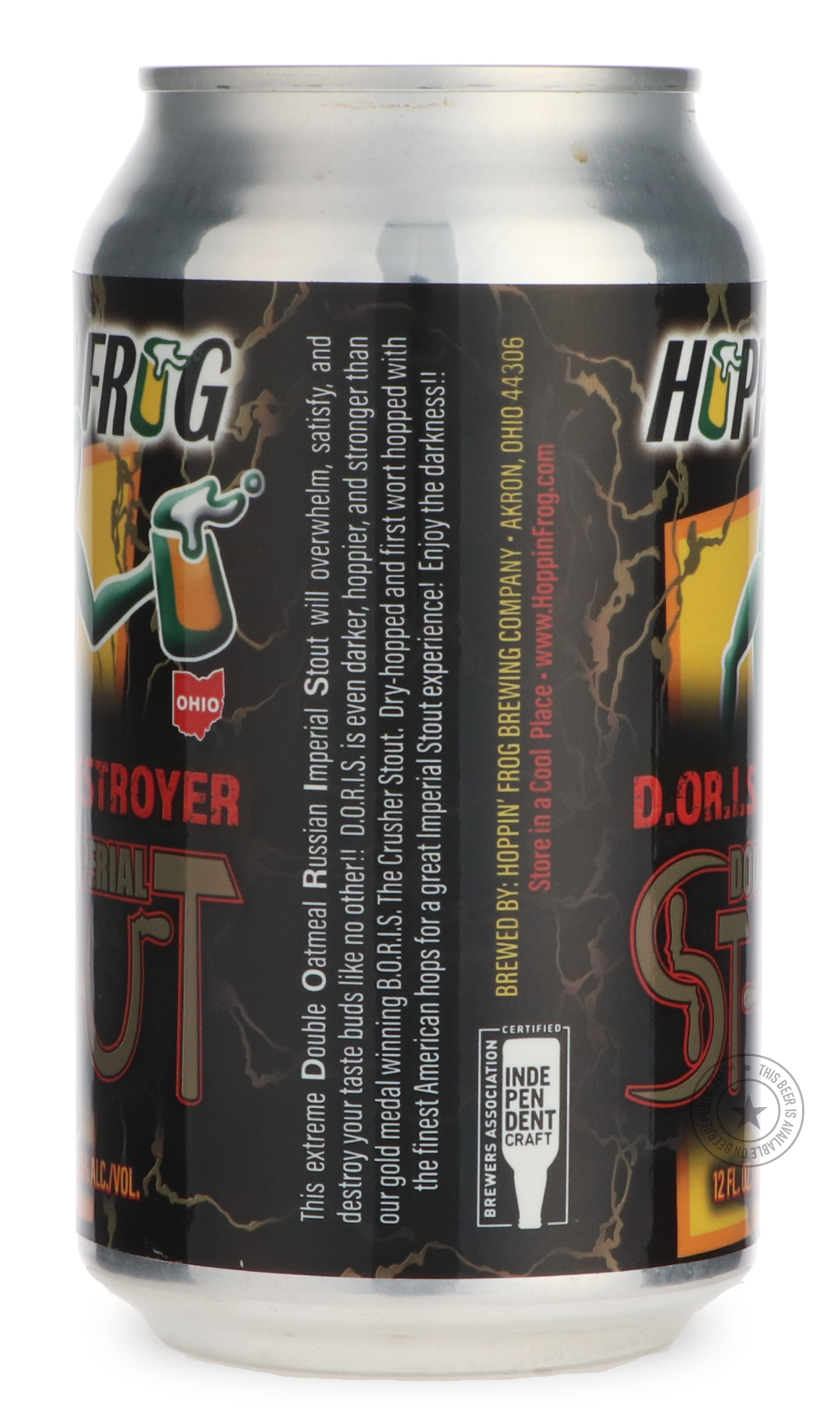 Hoppin' Frog- D.O.R.I.S. The Destroyer-Stout & Porter- Only @ Beer Republic - The best online beer store for American & Canadian craft beer - Buy beer online from the USA and Canada - Bier online kopen - Amerikaans bier kopen - Craft beer store - Craft beer kopen - Amerikanisch bier kaufen - Bier online kaufen - Acheter biere online - IPA - Stout - Porter - New England IPA - Hazy IPA - Imperial Stout - Barrel Aged - Barrel Aged Imperial Stout - Brown - Dark beer - Blond - Blonde - Pilsner - Lager - Wheat - 