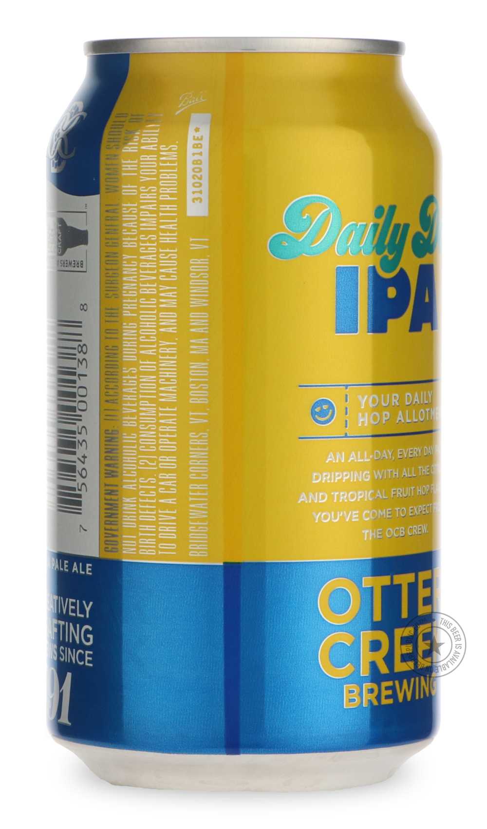 -Otter Creek- Daily Dose-IPA- Only @ Beer Republic - The best online beer store for American & Canadian craft beer - Buy beer online from the USA and Canada - Bier online kopen - Amerikaans bier kopen - Craft beer store - Craft beer kopen - Amerikanisch bier kaufen - Bier online kaufen - Acheter biere online - IPA - Stout - Porter - New England IPA - Hazy IPA - Imperial Stout - Barrel Aged - Barrel Aged Imperial Stout - Brown - Dark beer - Blond - Blonde - Pilsner - Lager - Wheat - Weizen - Amber - Barley W