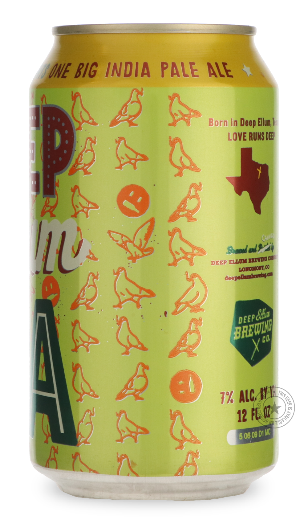 -Deep Ellum- Deep Ellum IPA-IPA- Only @ Beer Republic - The best online beer store for American & Canadian craft beer - Buy beer online from the USA and Canada - Bier online kopen - Amerikaans bier kopen - Craft beer store - Craft beer kopen - Amerikanisch bier kaufen - Bier online kaufen - Acheter biere online - IPA - Stout - Porter - New England IPA - Hazy IPA - Imperial Stout - Barrel Aged - Barrel Aged Imperial Stout - Brown - Dark beer - Blond - Blonde - Pilsner - Lager - Wheat - Weizen - Amber - Barle