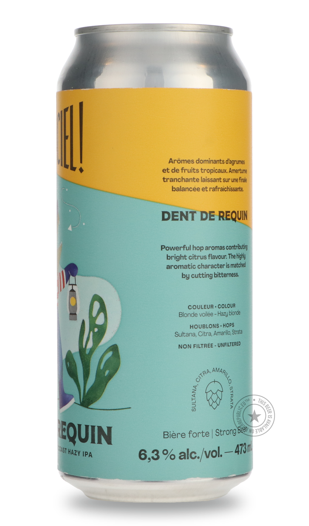 -Dieu du Ciel- Dent De Requin-IPA- Only @ Beer Republic - The best online beer store for American & Canadian craft beer - Buy beer online from the USA and Canada - Bier online kopen - Amerikaans bier kopen - Craft beer store - Craft beer kopen - Amerikanisch bier kaufen - Bier online kaufen - Acheter biere online - IPA - Stout - Porter - New England IPA - Hazy IPA - Imperial Stout - Barrel Aged - Barrel Aged Imperial Stout - Brown - Dark beer - Blond - Blonde - Pilsner - Lager - Wheat - Weizen - Amber - Bar