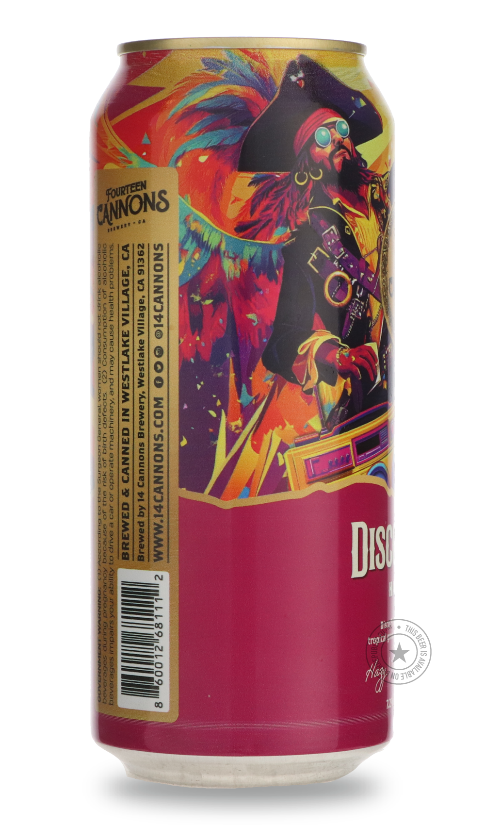 -14 Cannons- Disco Pirate-IPA- Only @ Beer Republic - The best online beer store for American & Canadian craft beer - Buy beer online from the USA and Canada - Bier online kopen - Amerikaans bier kopen - Craft beer store - Craft beer kopen - Amerikanisch bier kaufen - Bier online kaufen - Acheter biere online - IPA - Stout - Porter - New England IPA - Hazy IPA - Imperial Stout - Barrel Aged - Barrel Aged Imperial Stout - Brown - Dark beer - Blond - Blonde - Pilsner - Lager - Wheat - Weizen - Amber - Barley 