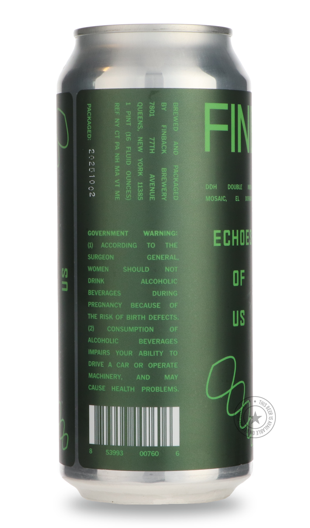-Finback- Echoes of Us-IPA- Only @ Beer Republic - The best online beer store for American & Canadian craft beer - Buy beer online from the USA and Canada - Bier online kopen - Amerikaans bier kopen - Craft beer store - Craft beer kopen - Amerikanisch bier kaufen - Bier online kaufen - Acheter biere online - IPA - Stout - Porter - New England IPA - Hazy IPA - Imperial Stout - Barrel Aged - Barrel Aged Imperial Stout - Brown - Dark beer - Blond - Blonde - Pilsner - Lager - Wheat - Weizen - Amber - Barley Win