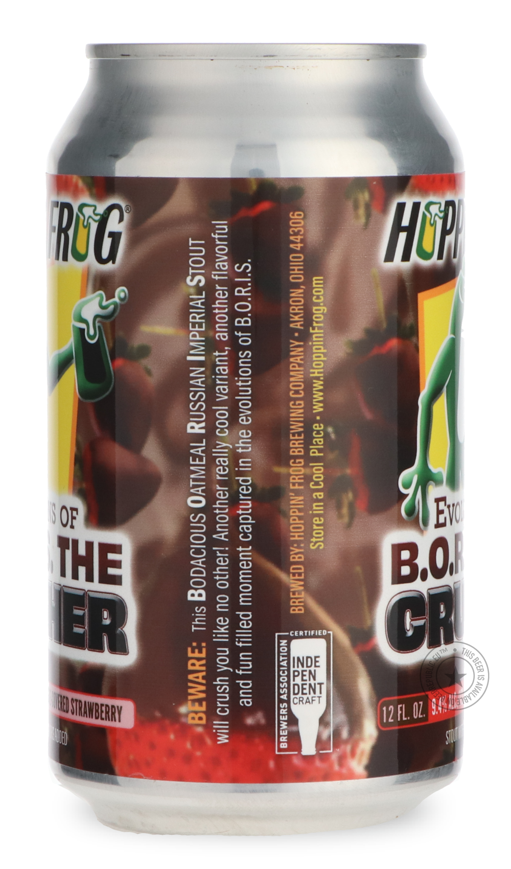 -Hoppin' Frog- Evolutions of B.O.R.I.S. the Crusher Chocolate Covered Strawberry-Stout & Porter- Only @ Beer Republic - The best online beer store for American & Canadian craft beer - Buy beer online from the USA and Canada - Bier online kopen - Amerikaans bier kopen - Craft beer store - Craft beer kopen - Amerikanisch bier kaufen - Bier online kaufen - Acheter biere online - IPA - Stout - Porter - New England IPA - Hazy IPA - Imperial Stout - Barrel Aged - Barrel Aged Imperial Stout - Brown - Dark beer - B