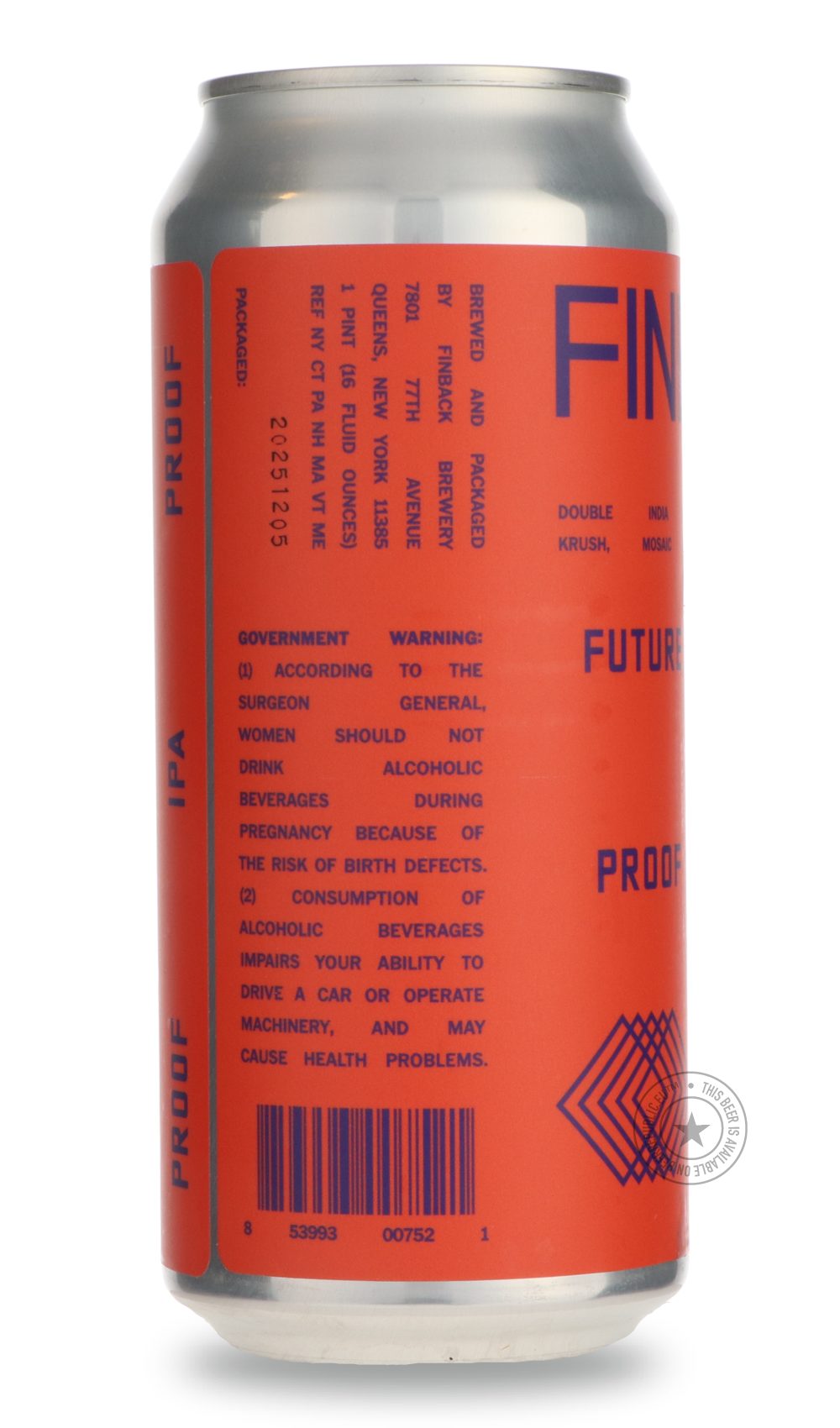 Finback- Future Proof-IPA- Only @ Beer Republic - The best online beer store for American & Canadian craft beer - Buy beer online from the USA and Canada - Bier online kopen - Amerikaans bier kopen - Craft beer store - Craft beer kopen - Amerikanisch bier kaufen - Bier online kaufen - Acheter biere online - IPA - Stout - Porter - New England IPA - Hazy IPA - Imperial Stout - Barrel Aged - Barrel Aged Imperial Stout - Brown - Dark beer - Blond - Blonde - Pilsner - Lager - Wheat - Weizen - Amber - Barley Wine