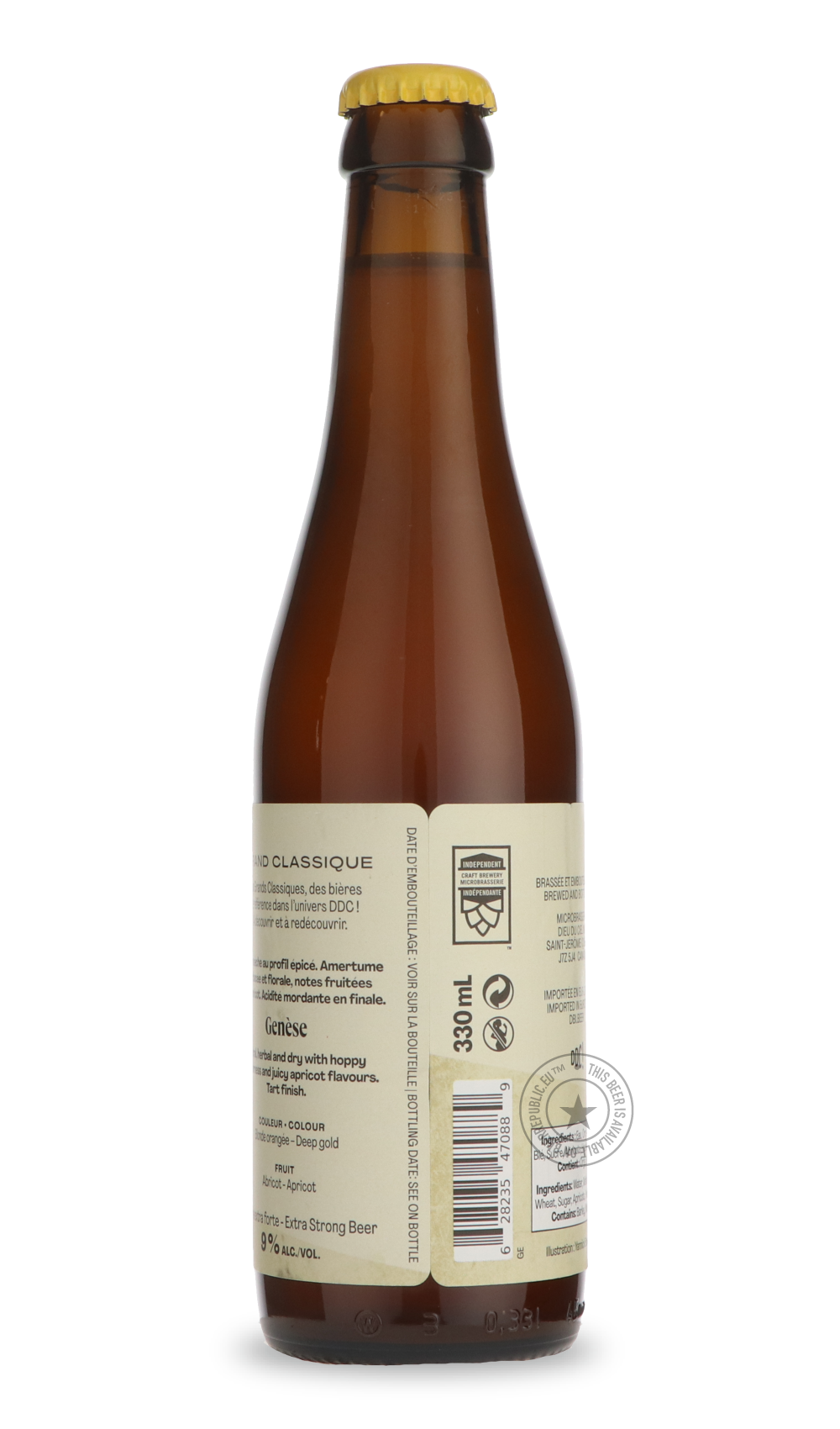 Dieu du Ciel- Genèse-Pale- Only @ Beer Republic - The best online beer store for American & Canadian craft beer - Buy beer online from the USA and Canada - Bier online kopen - Amerikaans bier kopen - Craft beer store - Craft beer kopen - Amerikanisch bier kaufen - Bier online kaufen - Acheter biere online - IPA - Stout - Porter - New England IPA - Hazy IPA - Imperial Stout - Barrel Aged - Barrel Aged Imperial Stout - Brown - Dark beer - Blond - Blonde - Pilsner - Lager - Wheat - Weizen - Amber - Barley Wine