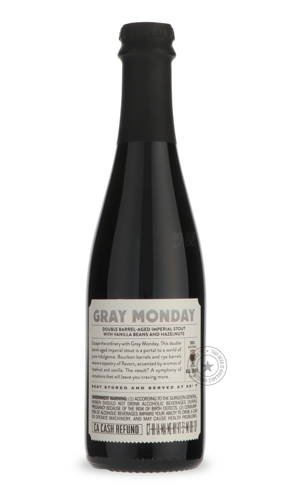 The Bruery- Gray Monday (2025)-Stout & Porter- Only @ Beer Republic - The best online beer store for American & Canadian craft beer - Buy beer online from the USA and Canada - Bier online kopen - Amerikaans bier kopen - Craft beer store - Craft beer kopen - Amerikanisch bier kaufen - Bier online kaufen - Acheter biere online - IPA - Stout - Porter - New England IPA - Hazy IPA - Imperial Stout - Barrel Aged - Barrel Aged Imperial Stout - Brown - Dark beer - Blond - Blonde - Pilsner - Lager - Wheat - Weizen -