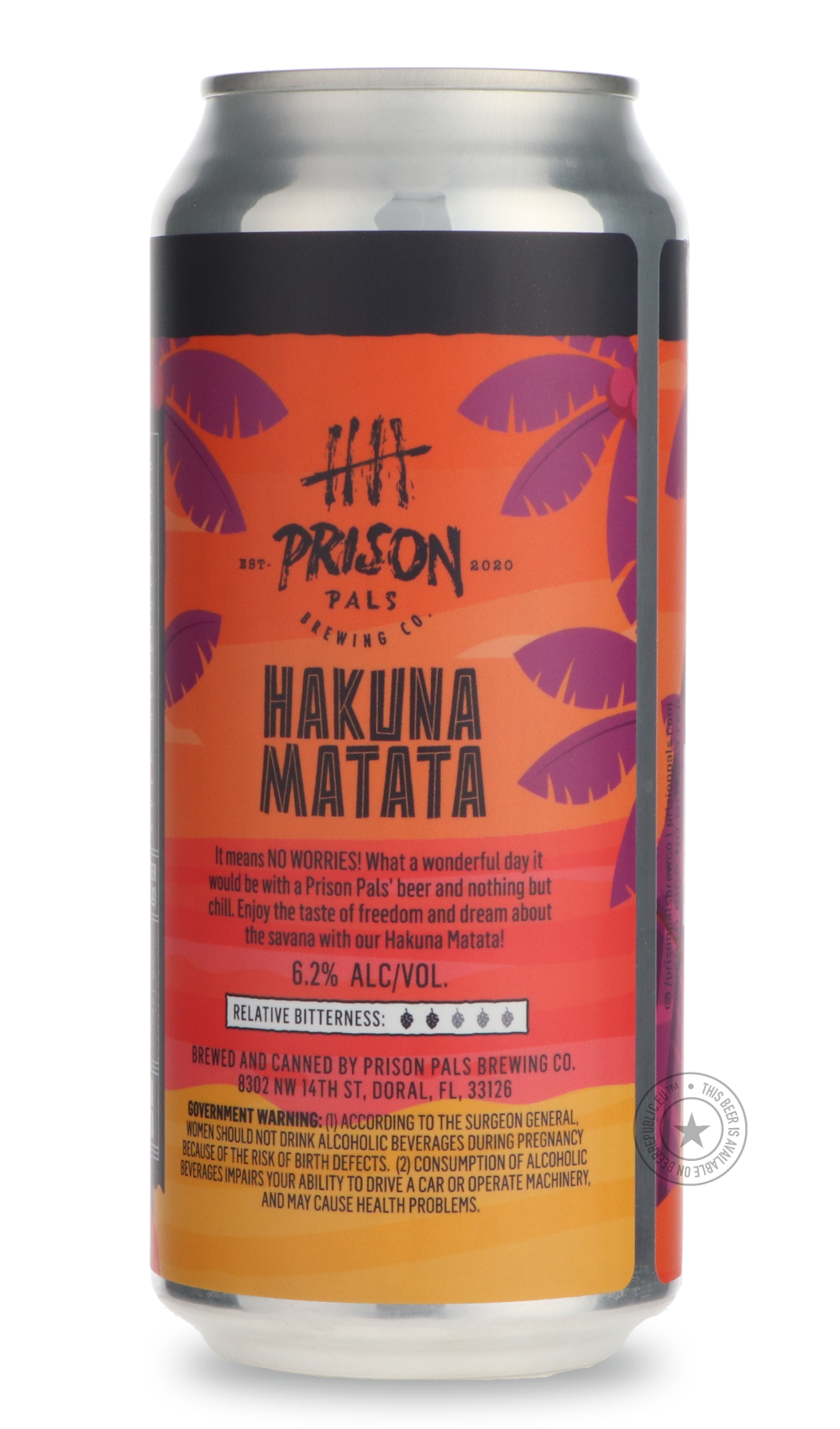 -Prison Pals- Hakuna Matata-IPA- Only @ Beer Republic - The best online beer store for American & Canadian craft beer - Buy beer online from the USA and Canada - Bier online kopen - Amerikaans bier kopen - Craft beer store - Craft beer kopen - Amerikanisch bier kaufen - Bier online kaufen - Acheter biere online - IPA - Stout - Porter - New England IPA - Hazy IPA - Imperial Stout - Barrel Aged - Barrel Aged Imperial Stout - Brown - Dark beer - Blond - Blonde - Pilsner - Lager - Wheat - Weizen - Amber - Barle