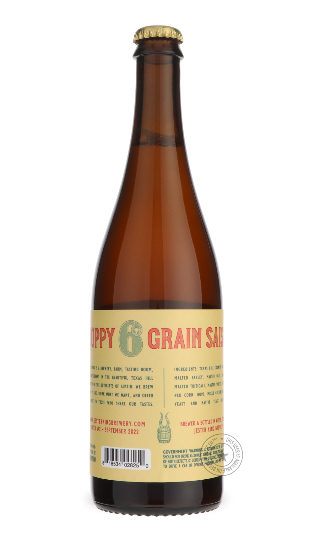 -Jester King- Hoppy 6 Grain Saison Batch #1-Sour / Wild & Fruity- Only @ Beer Republic - The best online beer store for American & Canadian craft beer - Buy beer online from the USA and Canada - Bier online kopen - Amerikaans bier kopen - Craft beer store - Craft beer kopen - Amerikanisch bier kaufen - Bier online kaufen - Acheter biere online - IPA - Stout - Porter - New England IPA - Hazy IPA - Imperial Stout - Barrel Aged - Barrel Aged Imperial Stout - Brown - Dark beer - Blond - Blonde - Pilsner - Lager