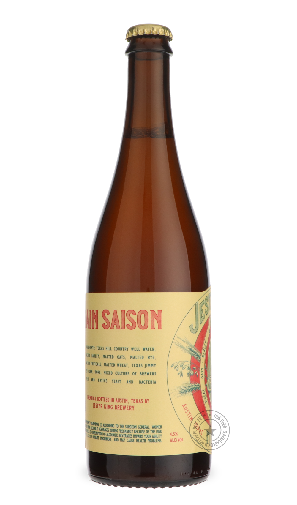 -Jester King- Hoppy 6 Grain Saison Batch #1-Sour / Wild & Fruity- Only @ Beer Republic - The best online beer store for American & Canadian craft beer - Buy beer online from the USA and Canada - Bier online kopen - Amerikaans bier kopen - Craft beer store - Craft beer kopen - Amerikanisch bier kaufen - Bier online kaufen - Acheter biere online - IPA - Stout - Porter - New England IPA - Hazy IPA - Imperial Stout - Barrel Aged - Barrel Aged Imperial Stout - Brown - Dark beer - Blond - Blonde - Pilsner - Lager