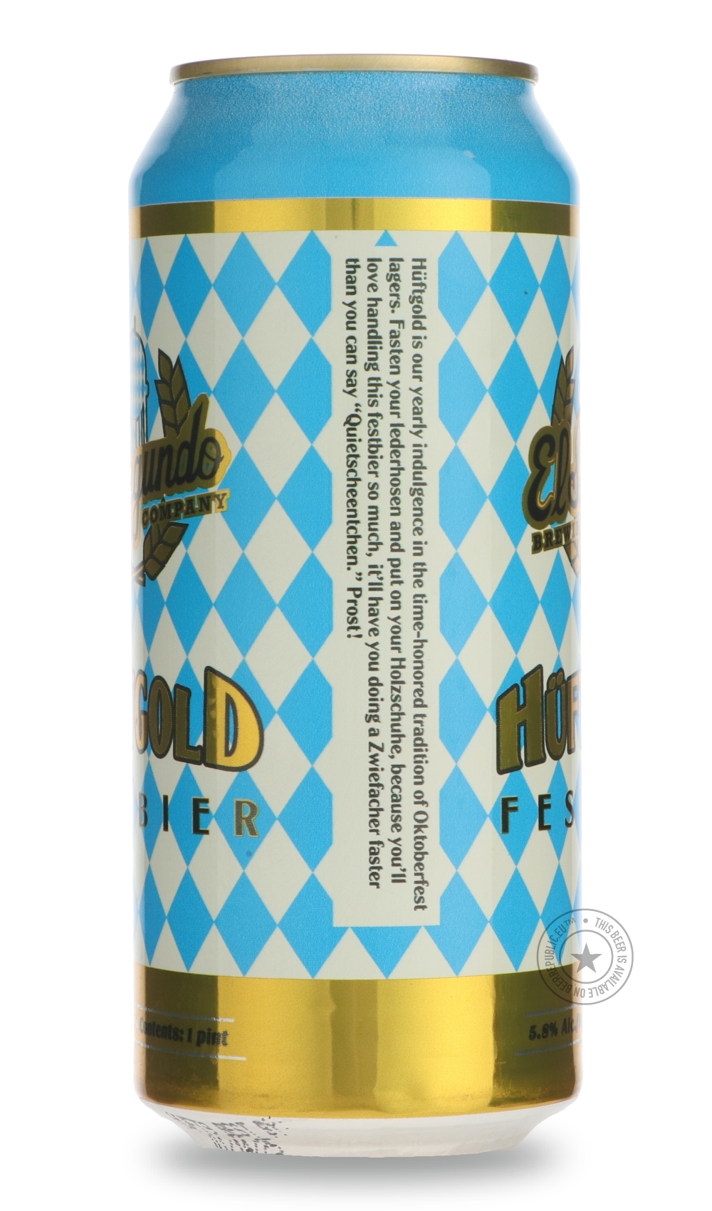 -El Segundo- Hüftgold-Pale- Only @ Beer Republic - The best online beer store for American & Canadian craft beer - Buy beer online from the USA and Canada - Bier online kopen - Amerikaans bier kopen - Craft beer store - Craft beer kopen - Amerikanisch bier kaufen - Bier online kaufen - Acheter biere online - IPA - Stout - Porter - New England IPA - Hazy IPA - Imperial Stout - Barrel Aged - Barrel Aged Imperial Stout - Brown - Dark beer - Blond - Blonde - Pilsner - Lager - Wheat - Weizen - Amber - Barley Win