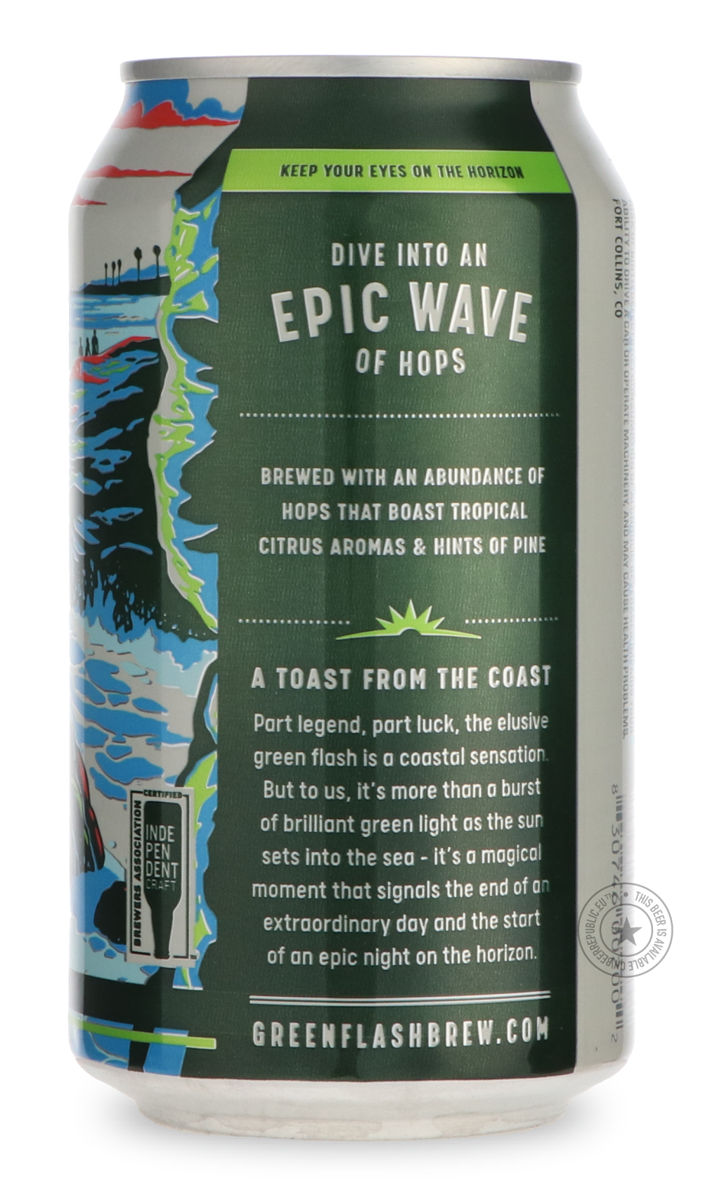 -Green Flash- Imperial West Coast IPA-IPA- Only @ Beer Republic - The best online beer store for American & Canadian craft beer - Buy beer online from the USA and Canada - Bier online kopen - Amerikaans bier kopen - Craft beer store - Craft beer kopen - Amerikanisch bier kaufen - Bier online kaufen - Acheter biere online - IPA - Stout - Porter - New England IPA - Hazy IPA - Imperial Stout - Barrel Aged - Barrel Aged Imperial Stout - Brown - Dark beer - Blond - Blonde - Pilsner - Lager - Wheat - Weizen - Amb