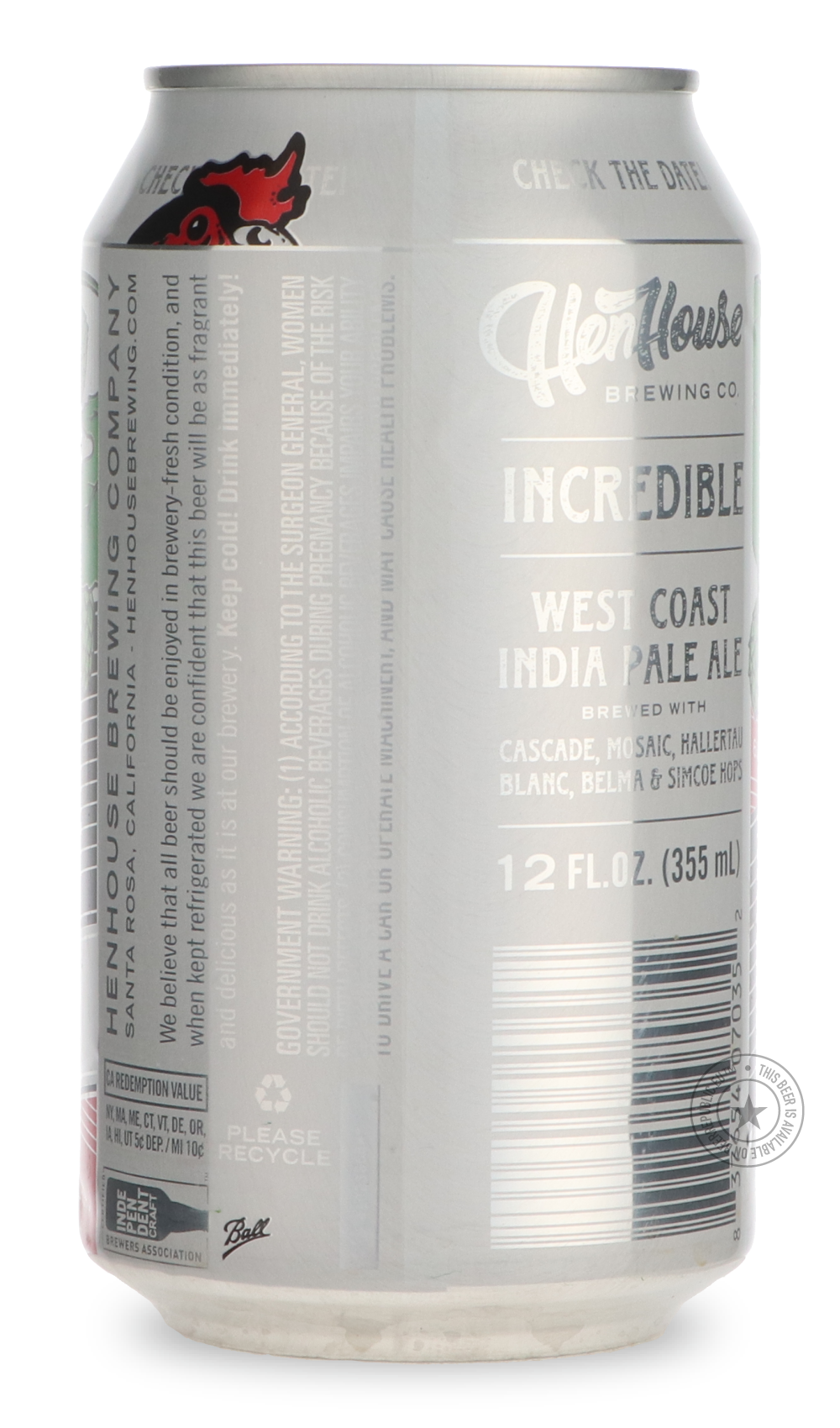 -HenHouse- Incredible Pale Ale-IPA- Only @ Beer Republic - The best online beer store for American & Canadian craft beer - Buy beer online from the USA and Canada - Bier online kopen - Amerikaans bier kopen - Craft beer store - Craft beer kopen - Amerikanisch bier kaufen - Bier online kaufen - Acheter biere online - IPA - Stout - Porter - New England IPA - Hazy IPA - Imperial Stout - Barrel Aged - Barrel Aged Imperial Stout - Brown - Dark beer - Blond - Blonde - Pilsner - Lager - Wheat - Weizen - Amber - Ba