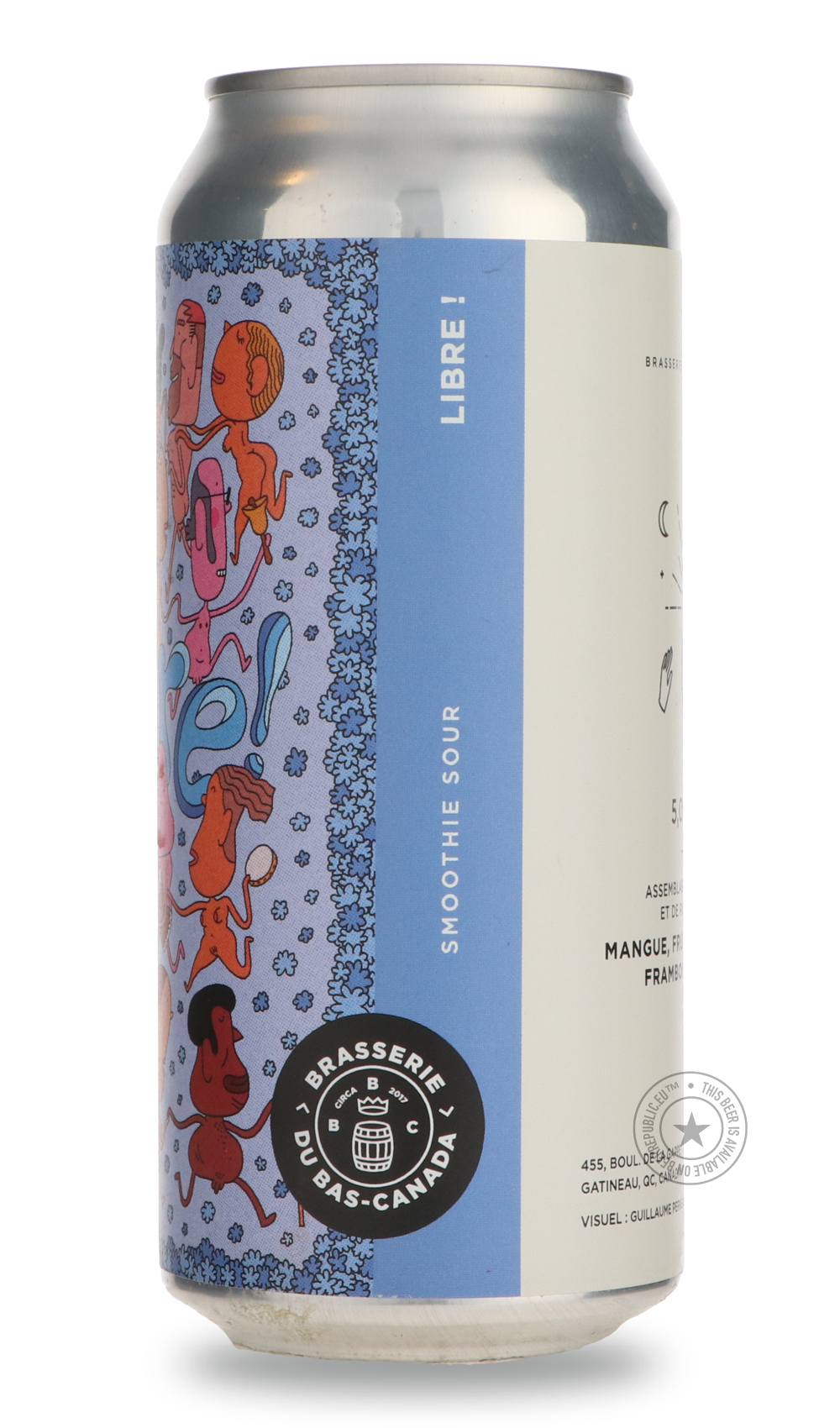 -Brasserie du Bas-Canada- Libre ! - Mangue, Framboise, Fruit De La Passion, Vanille-Sour / Wild & Fruity- Only @ Beer Republic - The best online beer store for American & Canadian craft beer - Buy beer online from the USA and Canada - Bier online kopen - Amerikaans bier kopen - Craft beer store - Craft beer kopen - Amerikanisch bier kaufen - Bier online kaufen - Acheter biere online - IPA - Stout - Porter - New England IPA - Hazy IPA - Imperial Stout - Barrel Aged - Barrel Aged Imperial Stout - Brown - Dark