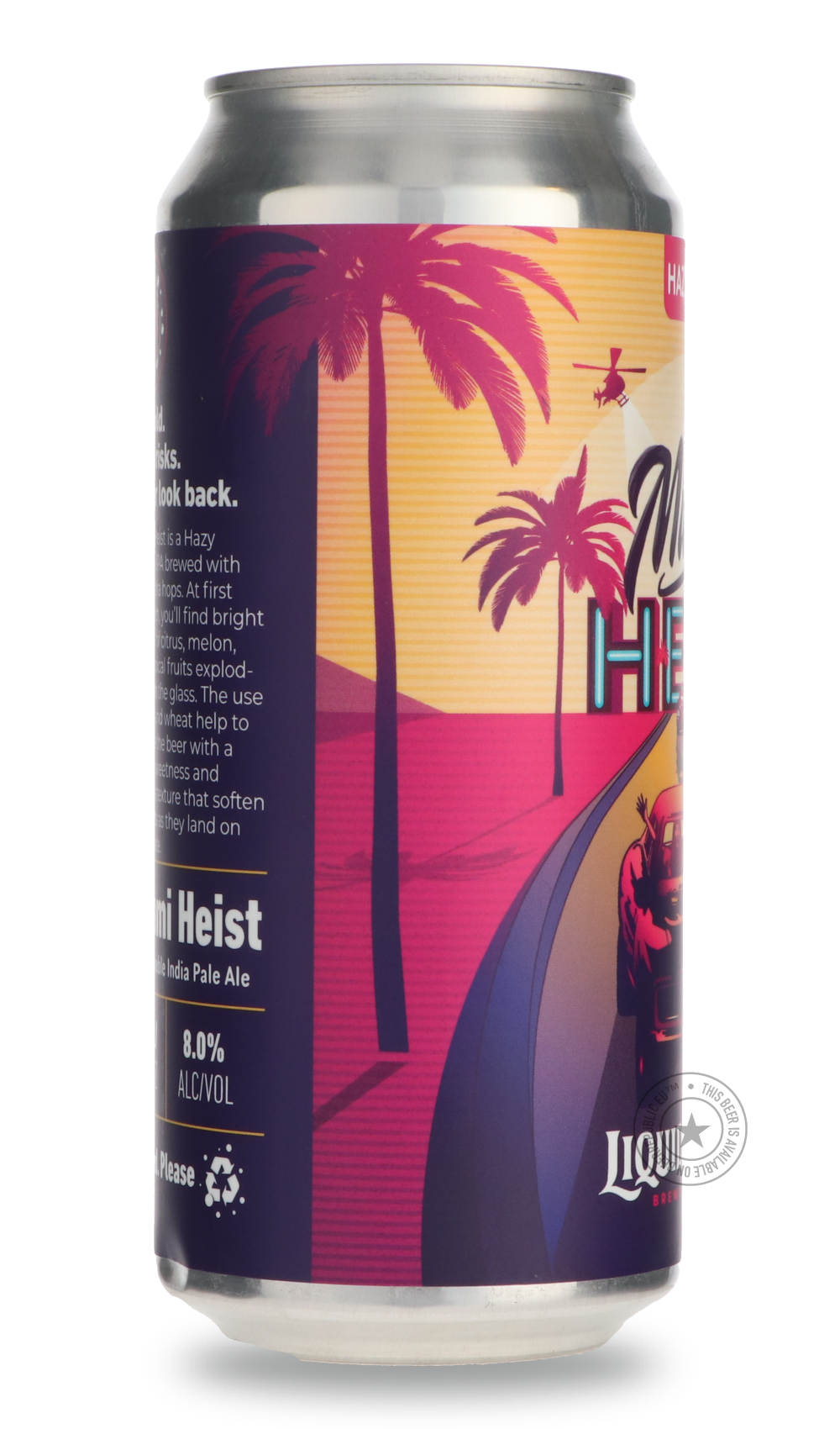 -Liquid Gravity- Miami Heist-IPA- Only @ Beer Republic - The best online beer store for American & Canadian craft beer - Buy beer online from the USA and Canada - Bier online kopen - Amerikaans bier kopen - Craft beer store - Craft beer kopen - Amerikanisch bier kaufen - Bier online kaufen - Acheter biere online - IPA - Stout - Porter - New England IPA - Hazy IPA - Imperial Stout - Barrel Aged - Barrel Aged Imperial Stout - Brown - Dark beer - Blond - Blonde - Pilsner - Lager - Wheat - Weizen - Amber - Barl