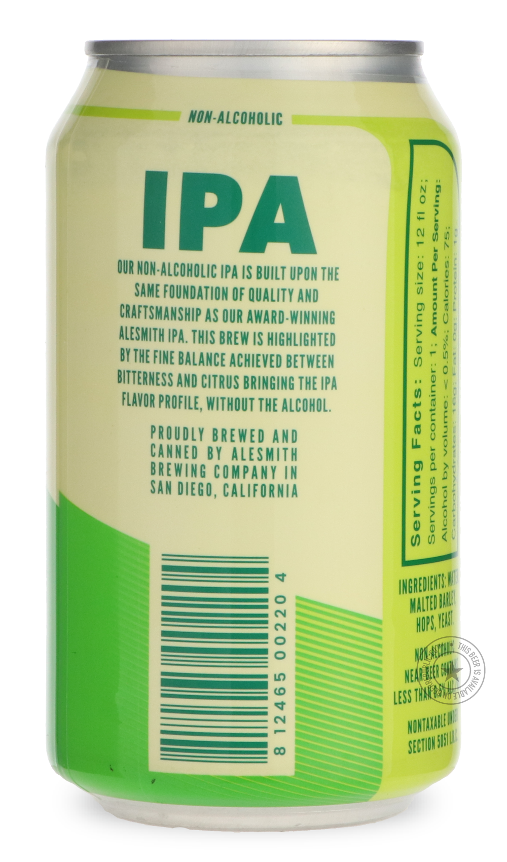 -AleSmith- Non-Alcoholic IPA-Specials- Only @ Beer Republic - The best online beer store for American & Canadian craft beer - Buy beer online from the USA and Canada - Bier online kopen - Amerikaans bier kopen - Craft beer store - Craft beer kopen - Amerikanisch bier kaufen - Bier online kaufen - Acheter biere online - IPA - Stout - Porter - New England IPA - Hazy IPA - Imperial Stout - Barrel Aged - Barrel Aged Imperial Stout - Brown - Dark beer - Blond - Blonde - Pilsner - Lager - Wheat - Weizen - Amber -