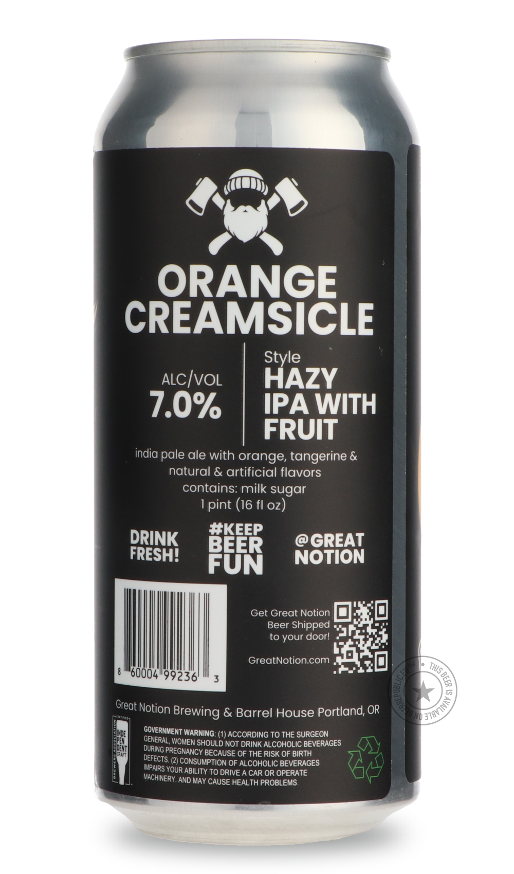 -Great Notion- Orange Creamsicle-IPA- Only @ Beer Republic - The best online beer store for American & Canadian craft beer - Buy beer online from the USA and Canada - Bier online kopen - Amerikaans bier kopen - Craft beer store - Craft beer kopen - Amerikanisch bier kaufen - Bier online kaufen - Acheter biere online - IPA - Stout - Porter - New England IPA - Hazy IPA - Imperial Stout - Barrel Aged - Barrel Aged Imperial Stout - Brown - Dark beer - Blond - Blonde - Pilsner - Lager - Wheat - Weizen - Amber - 