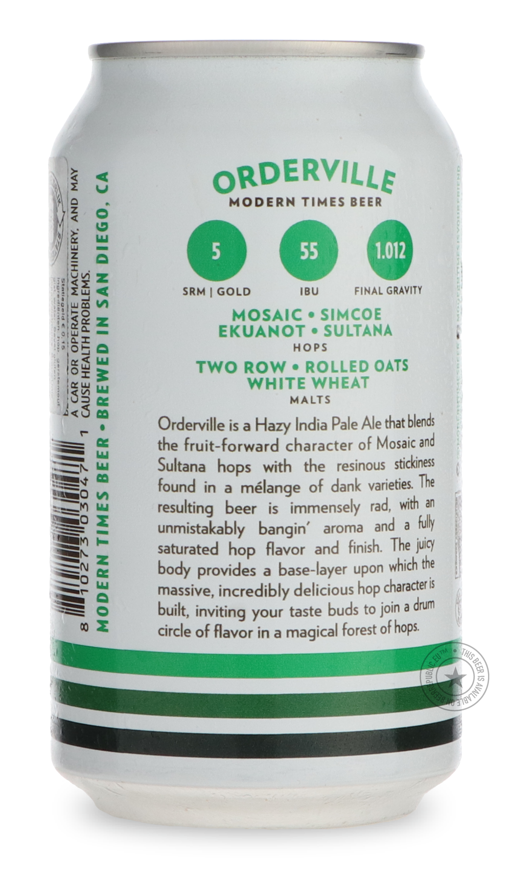 -Modern Times- Orderville-IPA- Only @ Beer Republic - The best online beer store for American & Canadian craft beer - Buy beer online from the USA and Canada - Bier online kopen - Amerikaans bier kopen - Craft beer store - Craft beer kopen - Amerikanisch bier kaufen - Bier online kaufen - Acheter biere online - IPA - Stout - Porter - New England IPA - Hazy IPA - Imperial Stout - Barrel Aged - Barrel Aged Imperial Stout - Brown - Dark beer - Blond - Blonde - Pilsner - Lager - Wheat - Weizen - Amber - Barley 