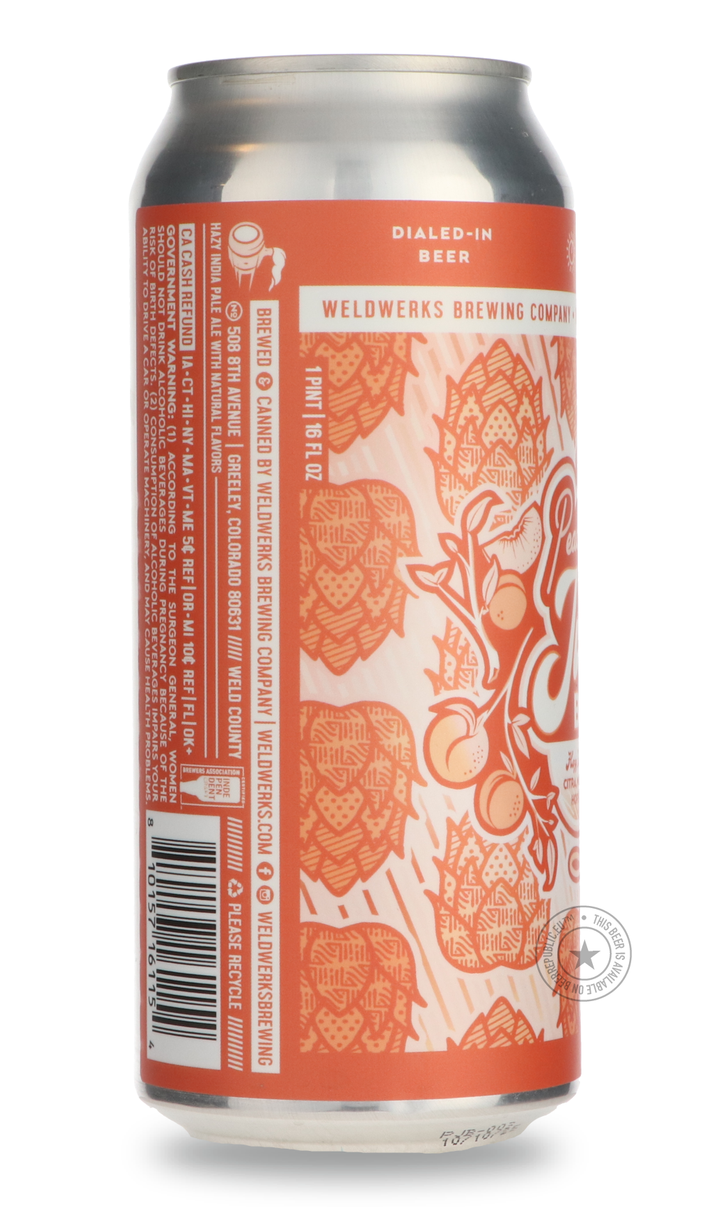 -WeldWerks- Peach Juicy Bits-IPA- Only @ Beer Republic - The best online beer store for American & Canadian craft beer - Buy beer online from the USA and Canada - Bier online kopen - Amerikaans bier kopen - Craft beer store - Craft beer kopen - Amerikanisch bier kaufen - Bier online kaufen - Acheter biere online - IPA - Stout - Porter - New England IPA - Hazy IPA - Imperial Stout - Barrel Aged - Barrel Aged Imperial Stout - Brown - Dark beer - Blond - Blonde - Pilsner - Lager - Wheat - Weizen - Amber - Barl