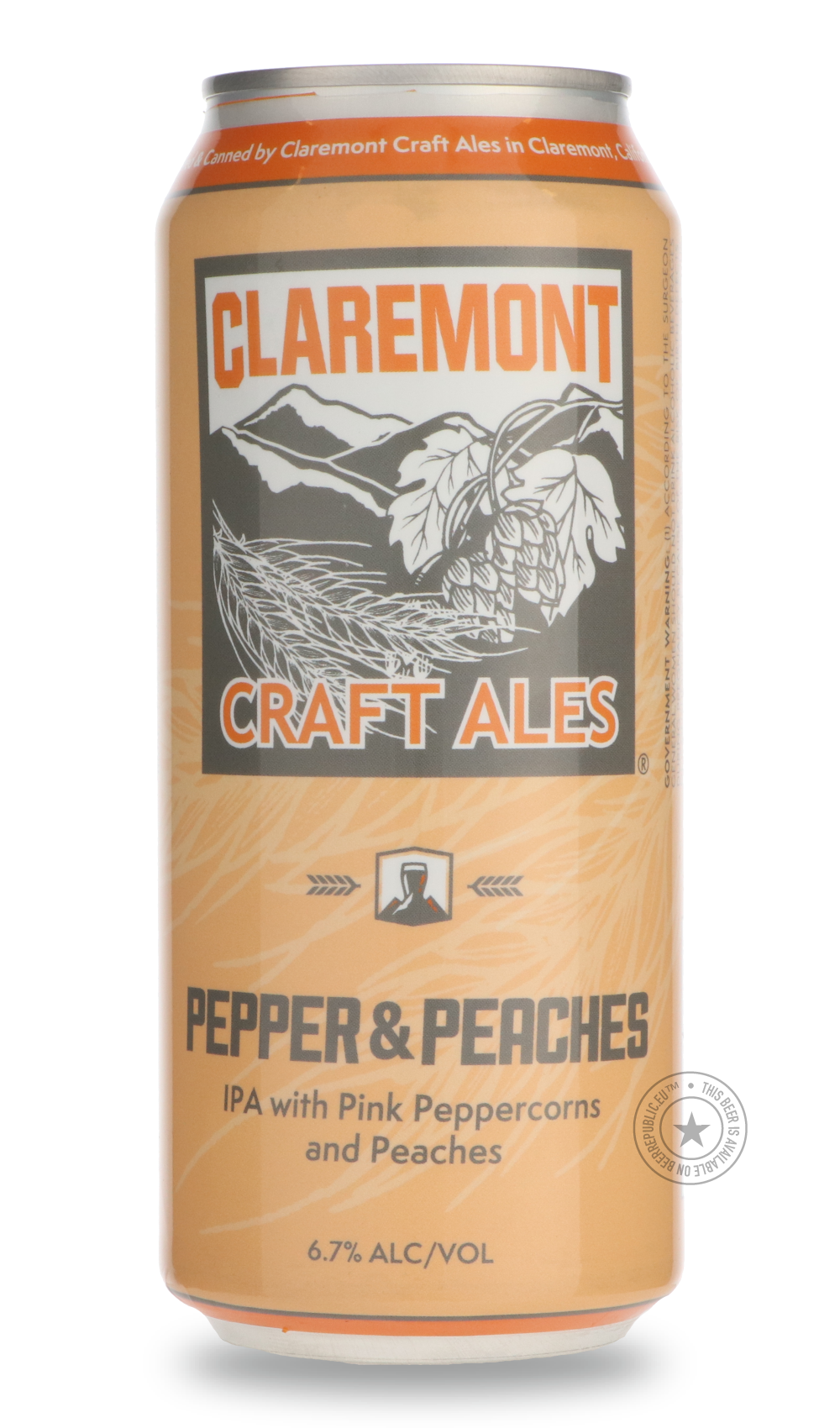 -Claremont- Pepper & Peaches-IPA- Only @ Beer Republic - The best online beer store for American & Canadian craft beer - Buy beer online from the USA and Canada - Bier online kopen - Amerikaans bier kopen - Craft beer store - Craft beer kopen - Amerikanisch bier kaufen - Bier online kaufen - Acheter biere online - IPA - Stout - Porter - New England IPA - Hazy IPA - Imperial Stout - Barrel Aged - Barrel Aged Imperial Stout - Brown - Dark beer - Blond - Blonde - Pilsner - Lager - Wheat - Weizen - Amber - Barl