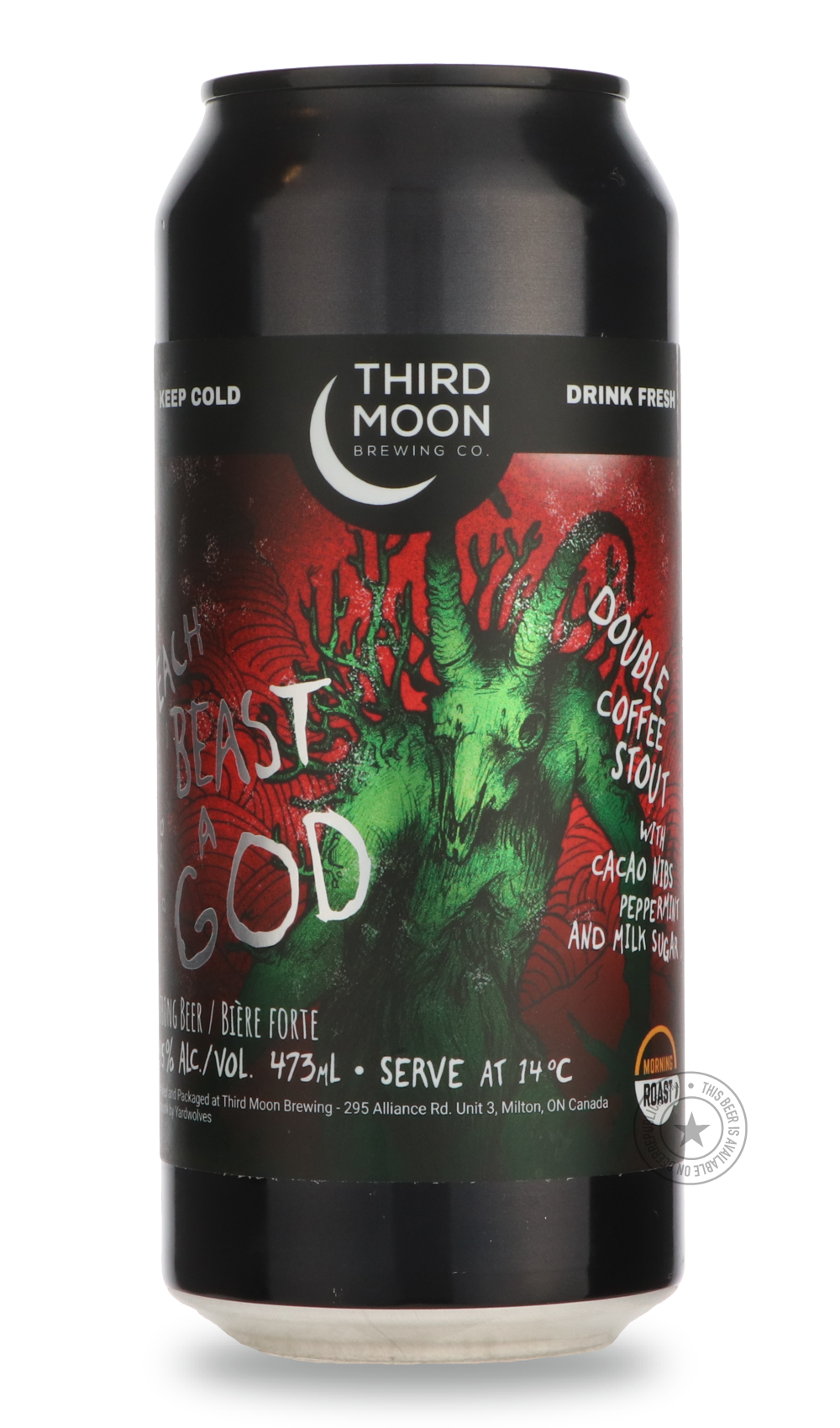 Third Moon- Peppermint Mocha Latte Each Beast A God-Stout & Porter- Only @ Beer Republic - The best online beer store for American & Canadian craft beer - Buy beer online from the USA and Canada - Bier online kopen - Amerikaans bier kopen - Craft beer store - Craft beer kopen - Amerikanisch bier kaufen - Bier online kaufen - Acheter biere online - IPA - Stout - Porter - New England IPA - Hazy IPA - Imperial Stout - Barrel Aged - Barrel Aged Imperial Stout - Brown - Dark beer - Blond - Blonde - Pilsner - Lag
