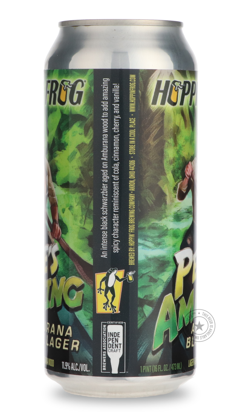 -Hoppin' Frog- Pete's Amazing Amburana Black Lager-Brown & Dark- Only @ Beer Republic - The best online beer store for American & Canadian craft beer - Buy beer online from the USA and Canada - Bier online kopen - Amerikaans bier kopen - Craft beer store - Craft beer kopen - Amerikanisch bier kaufen - Bier online kaufen - Acheter biere online - IPA - Stout - Porter - New England IPA - Hazy IPA - Imperial Stout - Barrel Aged - Barrel Aged Imperial Stout - Brown - Dark beer - Blond - Blonde - Pilsner - Lager 