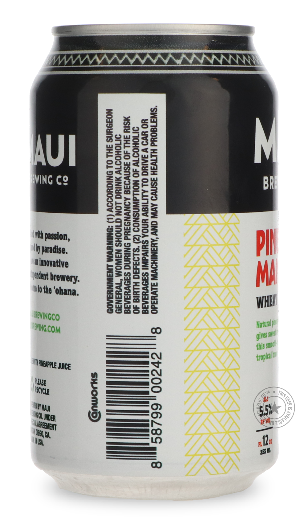 -Maui- Pineapple Mana-Pale- Only @ Beer Republic - The best online beer store for American & Canadian craft beer - Buy beer online from the USA and Canada - Bier online kopen - Amerikaans bier kopen - Craft beer store - Craft beer kopen - Amerikanisch bier kaufen - Bier online kaufen - Acheter biere online - IPA - Stout - Porter - New England IPA - Hazy IPA - Imperial Stout - Barrel Aged - Barrel Aged Imperial Stout - Brown - Dark beer - Blond - Blonde - Pilsner - Lager - Wheat - Weizen - Amber - Barley Win