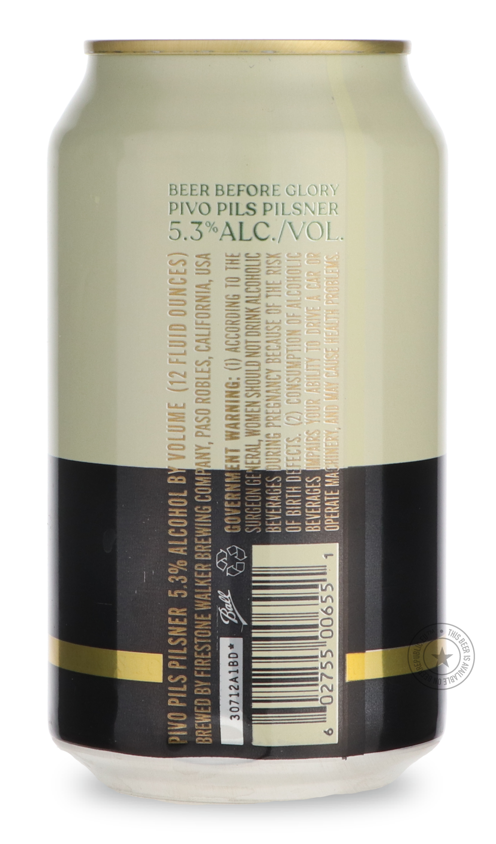 -Firestone Walker- Pivo Pils-Pale- Only @ Beer Republic - The best online beer store for American & Canadian craft beer - Buy beer online from the USA and Canada - Bier online kopen - Amerikaans bier kopen - Craft beer store - Craft beer kopen - Amerikanisch bier kaufen - Bier online kaufen - Acheter biere online - IPA - Stout - Porter - New England IPA - Hazy IPA - Imperial Stout - Barrel Aged - Barrel Aged Imperial Stout - Brown - Dark beer - Blond - Blonde - Pilsner - Lager - Wheat - Weizen - Amber - Bar