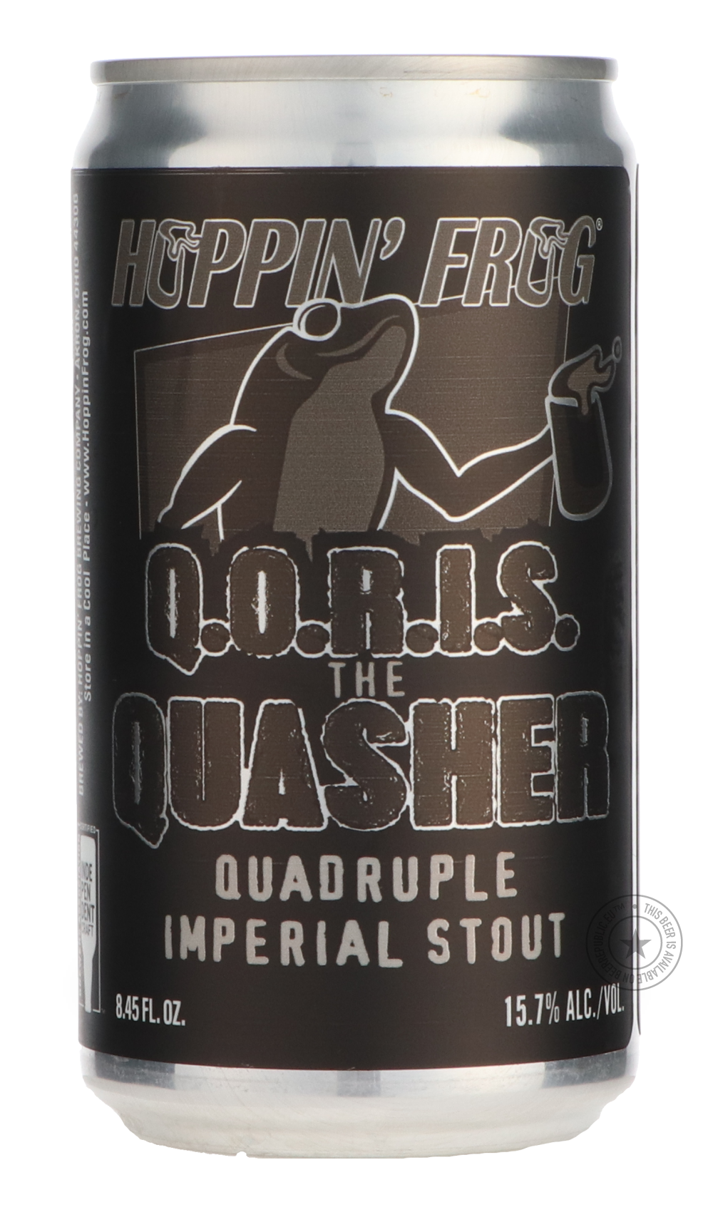 Hoppin' Frog- Q.O.R.I.S The Quasher-Stout & Porter- Only @ Beer Republic - The best online beer store for American & Canadian craft beer - Buy beer online from the USA and Canada - Bier online kopen - Amerikaans bier kopen - Craft beer store - Craft beer kopen - Amerikanisch bier kaufen - Bier online kaufen - Acheter biere online - IPA - Stout - Porter - New England IPA - Hazy IPA - Imperial Stout - Barrel Aged - Barrel Aged Imperial Stout - Brown - Dark beer - Blond - Blonde - Pilsner - Lager - Wheat - Wei