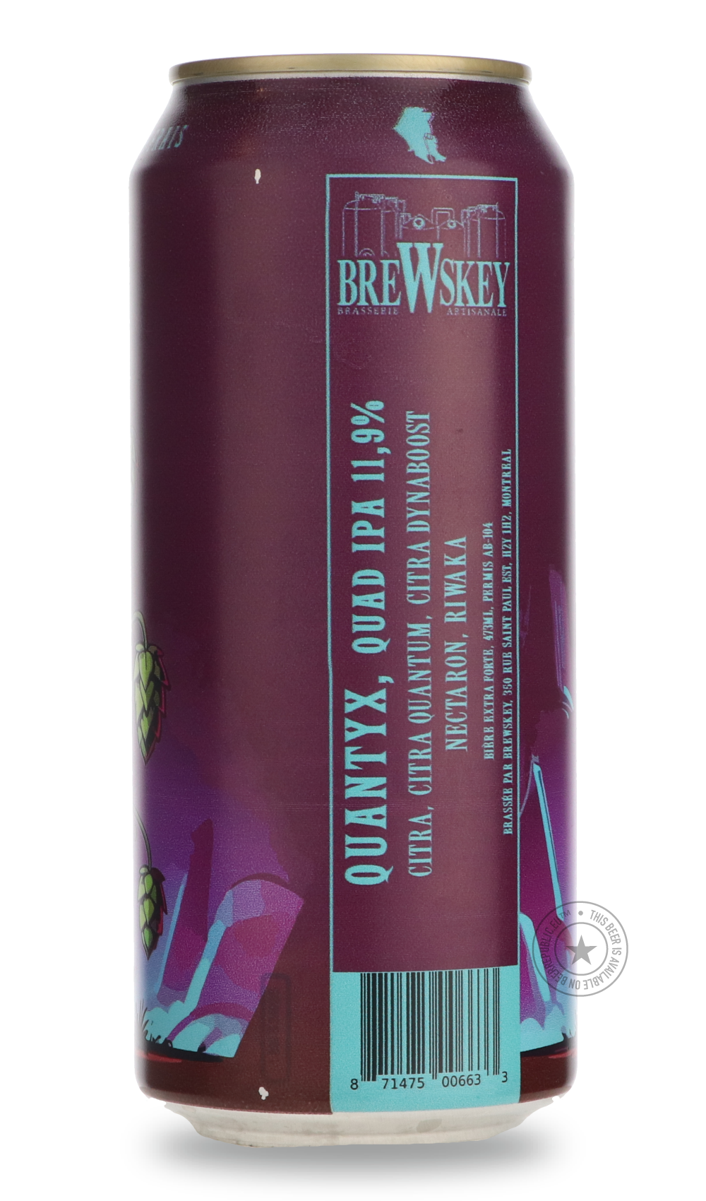 Brewskey- QUANTYX-IPA- Only @ Beer Republic - The best online beer store for American & Canadian craft beer - Buy beer online from the USA and Canada - Bier online kopen - Amerikaans bier kopen - Craft beer store - Craft beer kopen - Amerikanisch bier kaufen - Bier online kaufen - Acheter biere online - IPA - Stout - Porter - New England IPA - Hazy IPA - Imperial Stout - Barrel Aged - Barrel Aged Imperial Stout - Brown - Dark beer - Blond - Blonde - Pilsner - Lager - Wheat - Weizen - Amber - Barley Wine - Q