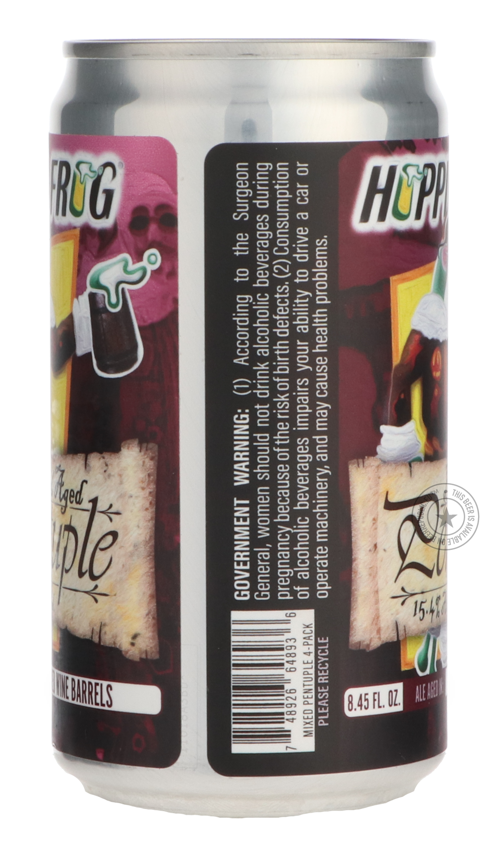 -Hoppin' Frog- Red Wine Barrel-Aged Pentuple-Pale- Only @ Beer Republic - The best online beer store for American & Canadian craft beer - Buy beer online from the USA and Canada - Bier online kopen - Amerikaans bier kopen - Craft beer store - Craft beer kopen - Amerikanisch bier kaufen - Bier online kaufen - Acheter biere online - IPA - Stout - Porter - New England IPA - Hazy IPA - Imperial Stout - Barrel Aged - Barrel Aged Imperial Stout - Brown - Dark beer - Blond - Blonde - Pilsner - Lager - Wheat - Weiz