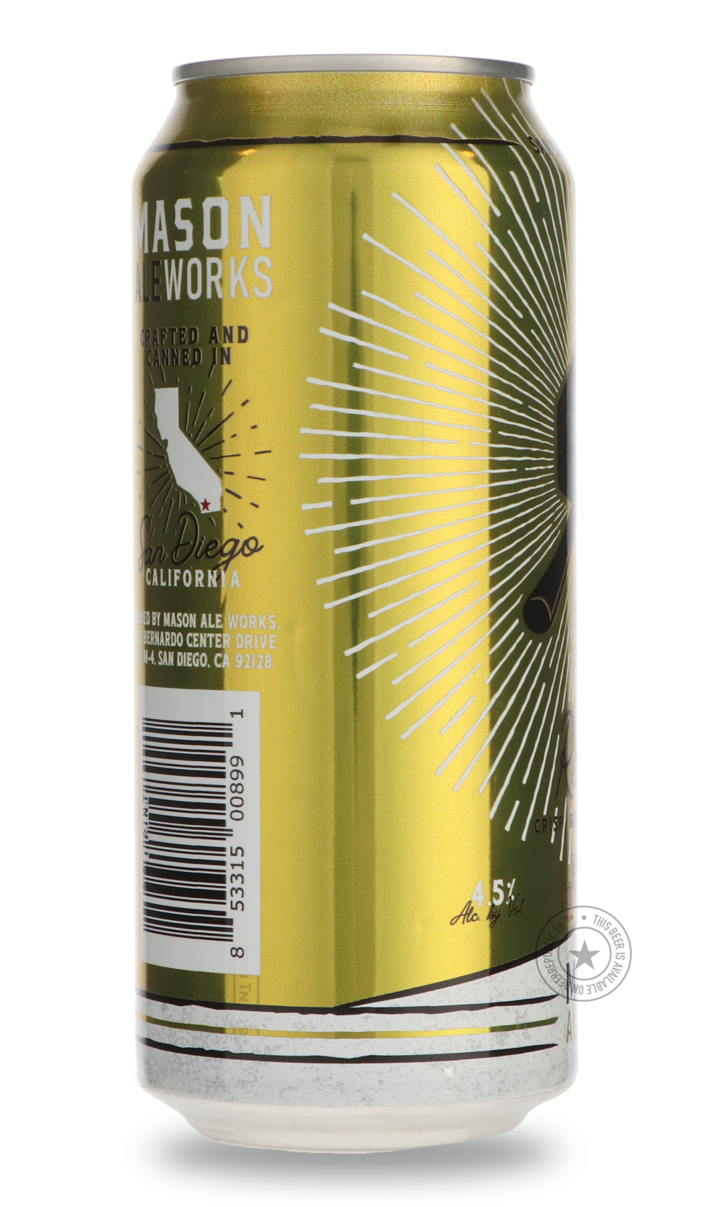 -Mason Ale Works- Respeto-Pale- Only @ Beer Republic - The best online beer store for American & Canadian craft beer - Buy beer online from the USA and Canada - Bier online kopen - Amerikaans bier kopen - Craft beer store - Craft beer kopen - Amerikanisch bier kaufen - Bier online kaufen - Acheter biere online - IPA - Stout - Porter - New England IPA - Hazy IPA - Imperial Stout - Barrel Aged - Barrel Aged Imperial Stout - Brown - Dark beer - Blond - Blonde - Pilsner - Lager - Wheat - Weizen - Amber - Barley