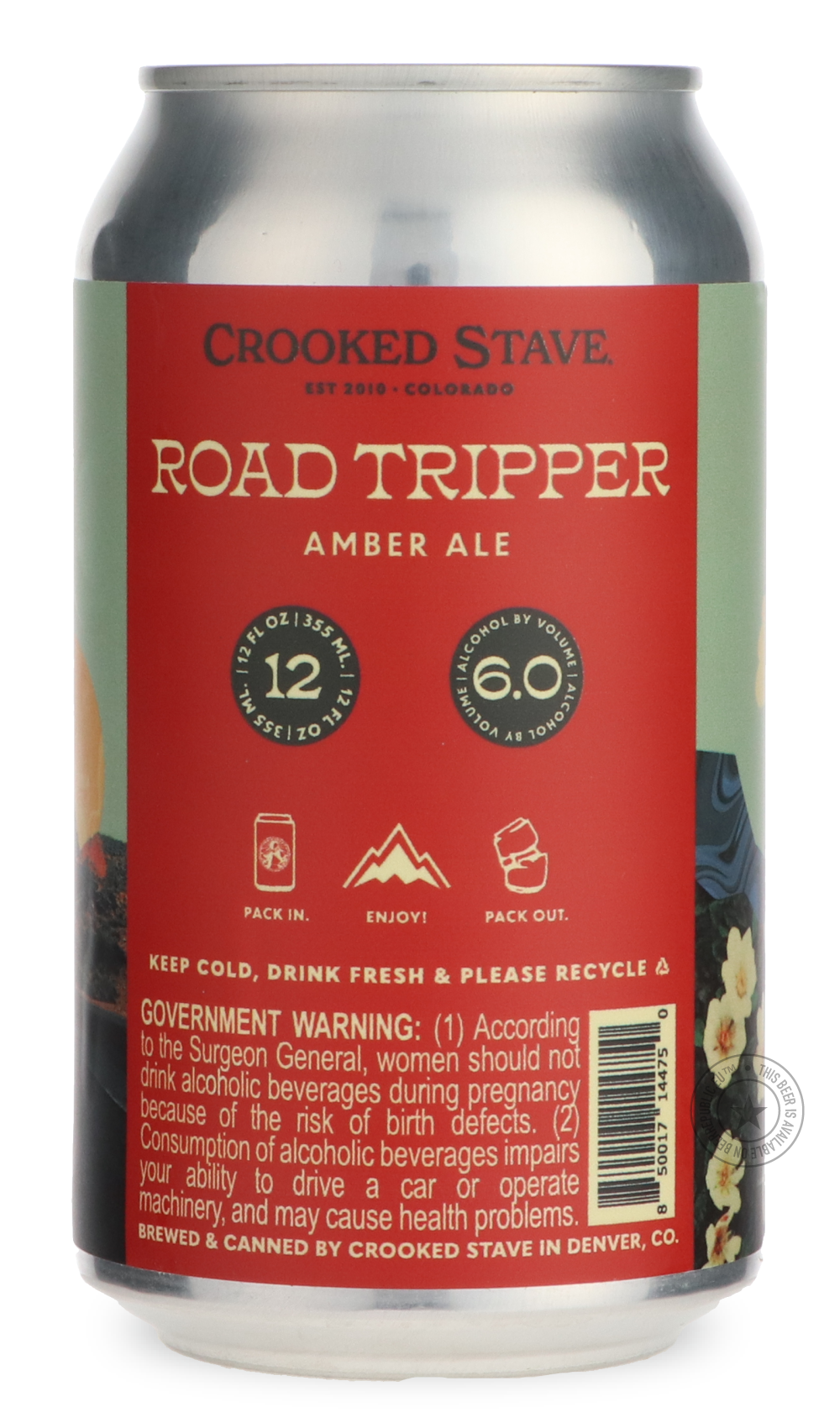 -Crooked Stave- Road Tripper-Brown & Dark- Only @ Beer Republic - The best online beer store for American & Canadian craft beer - Buy beer online from the USA and Canada - Bier online kopen - Amerikaans bier kopen - Craft beer store - Craft beer kopen - Amerikanisch bier kaufen - Bier online kaufen - Acheter biere online - IPA - Stout - Porter - New England IPA - Hazy IPA - Imperial Stout - Barrel Aged - Barrel Aged Imperial Stout - Brown - Dark beer - Blond - Blonde - Pilsner - Lager - Wheat - Weizen - Amb