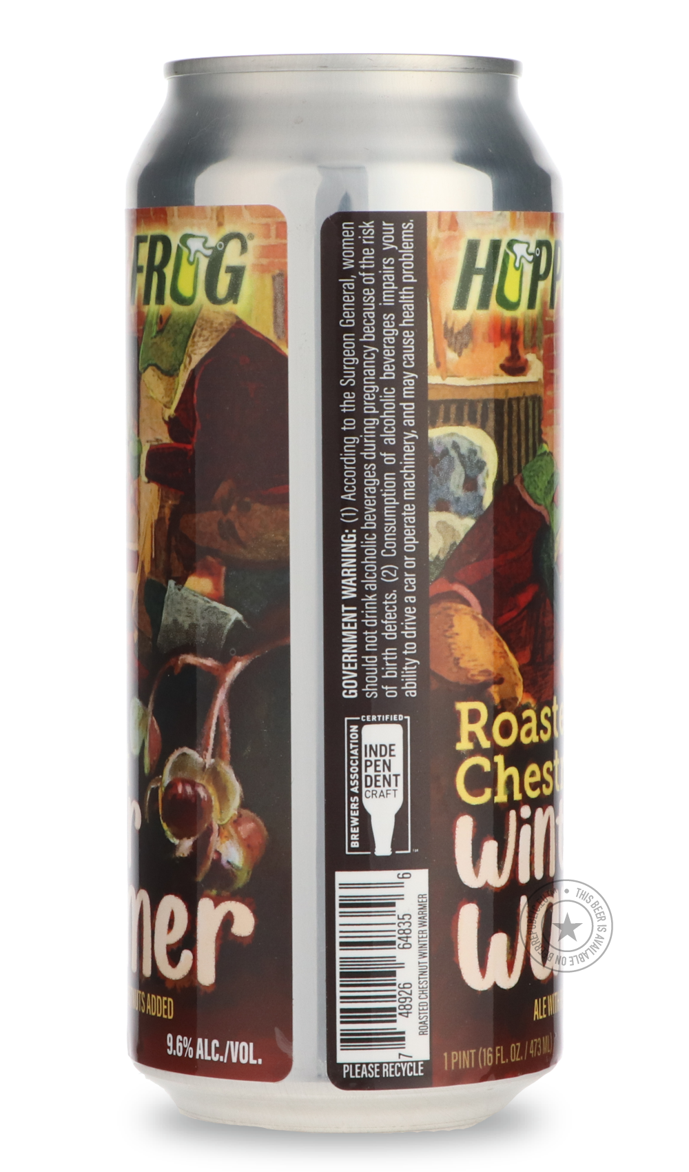 -Hoppin' Frog- Roasted Chestnut Winter Warmer-Brown & Dark- Only @ Beer Republic - The best online beer store for American & Canadian craft beer - Buy beer online from the USA and Canada - Bier online kopen - Amerikaans bier kopen - Craft beer store - Craft beer kopen - Amerikanisch bier kaufen - Bier online kaufen - Acheter biere online - IPA - Stout - Porter - New England IPA - Hazy IPA - Imperial Stout - Barrel Aged - Barrel Aged Imperial Stout - Brown - Dark beer - Blond - Blonde - Pilsner - Lager - Whe