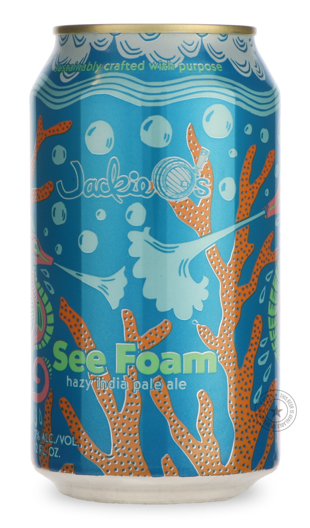 Jackie O's- See Foam-IPA- Only @ Beer Republic - The best online beer store for American & Canadian craft beer - Buy beer online from the USA and Canada - Bier online kopen - Amerikaans bier kopen - Craft beer store - Craft beer kopen - Amerikanisch bier kaufen - Bier online kaufen - Acheter biere online - IPA - Stout - Porter - New England IPA - Hazy IPA - Imperial Stout - Barrel Aged - Barrel Aged Imperial Stout - Brown - Dark beer - Blond - Blonde - Pilsner - Lager - Wheat - Weizen - Amber - Barley Wine 